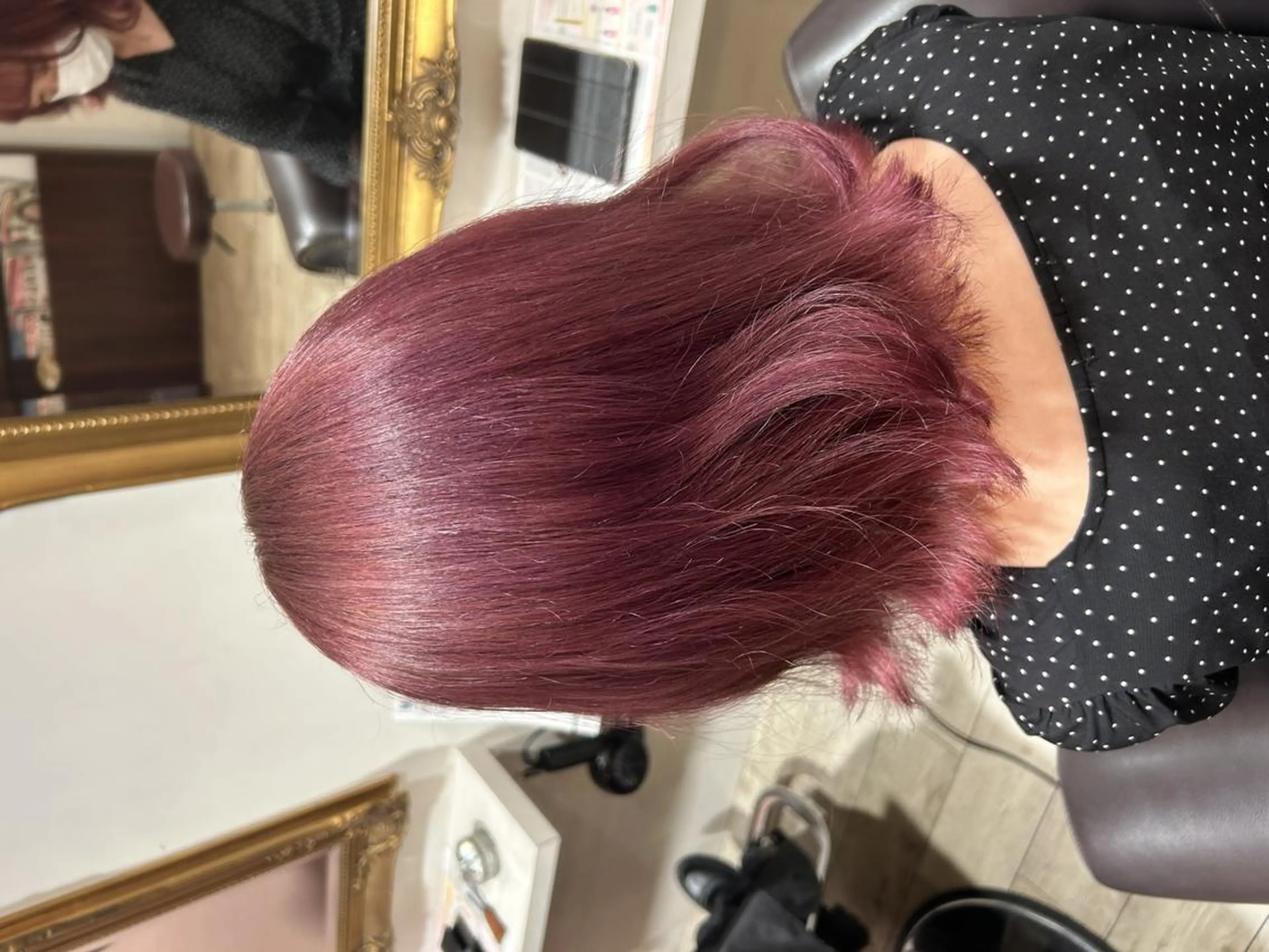 ミディアム カラー ヘアアレンジ 🦄🫧‪透明感 絹髪特化🫧🍓のヘアスタイル