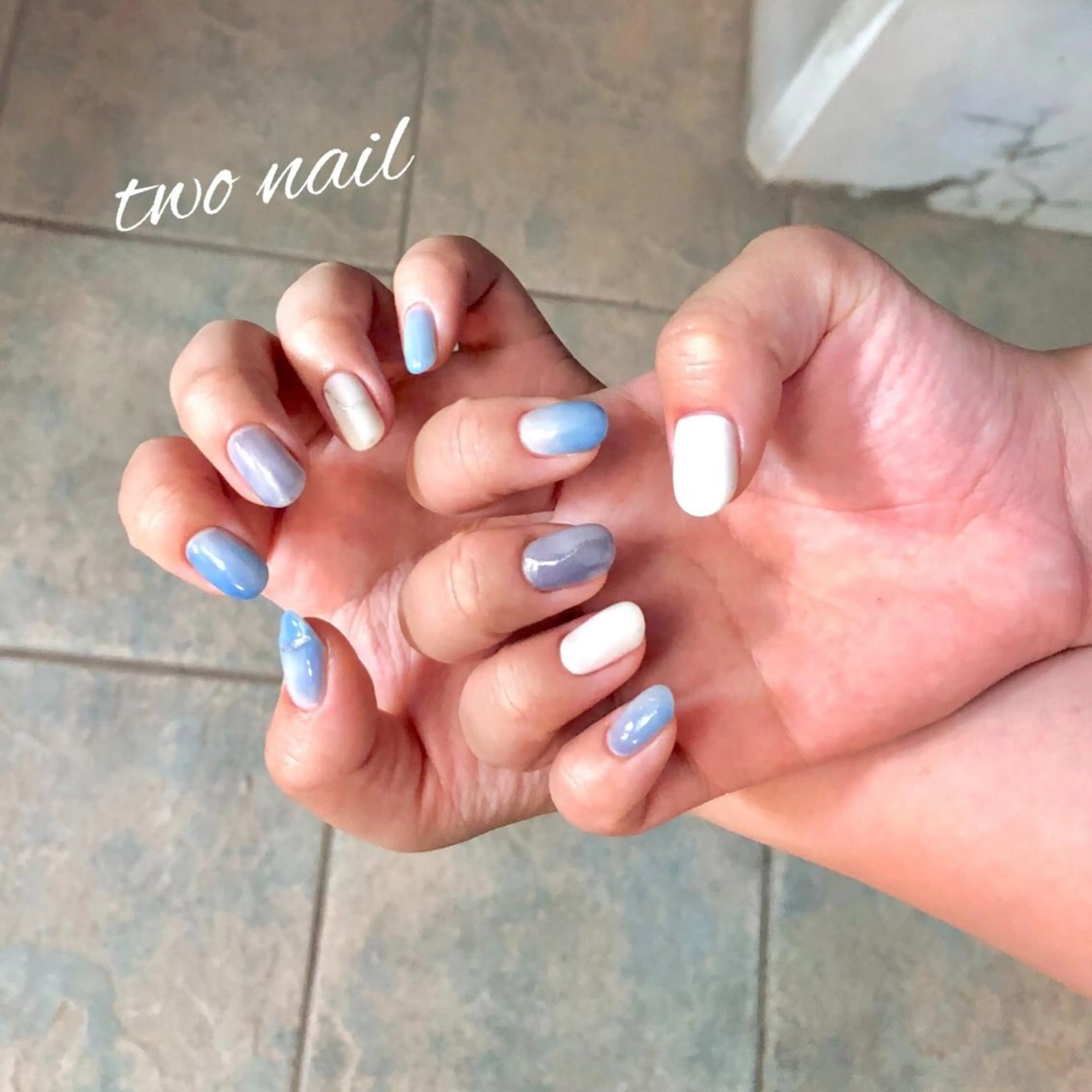 ネイル フットネイル ハート two nailのネイルデザイン