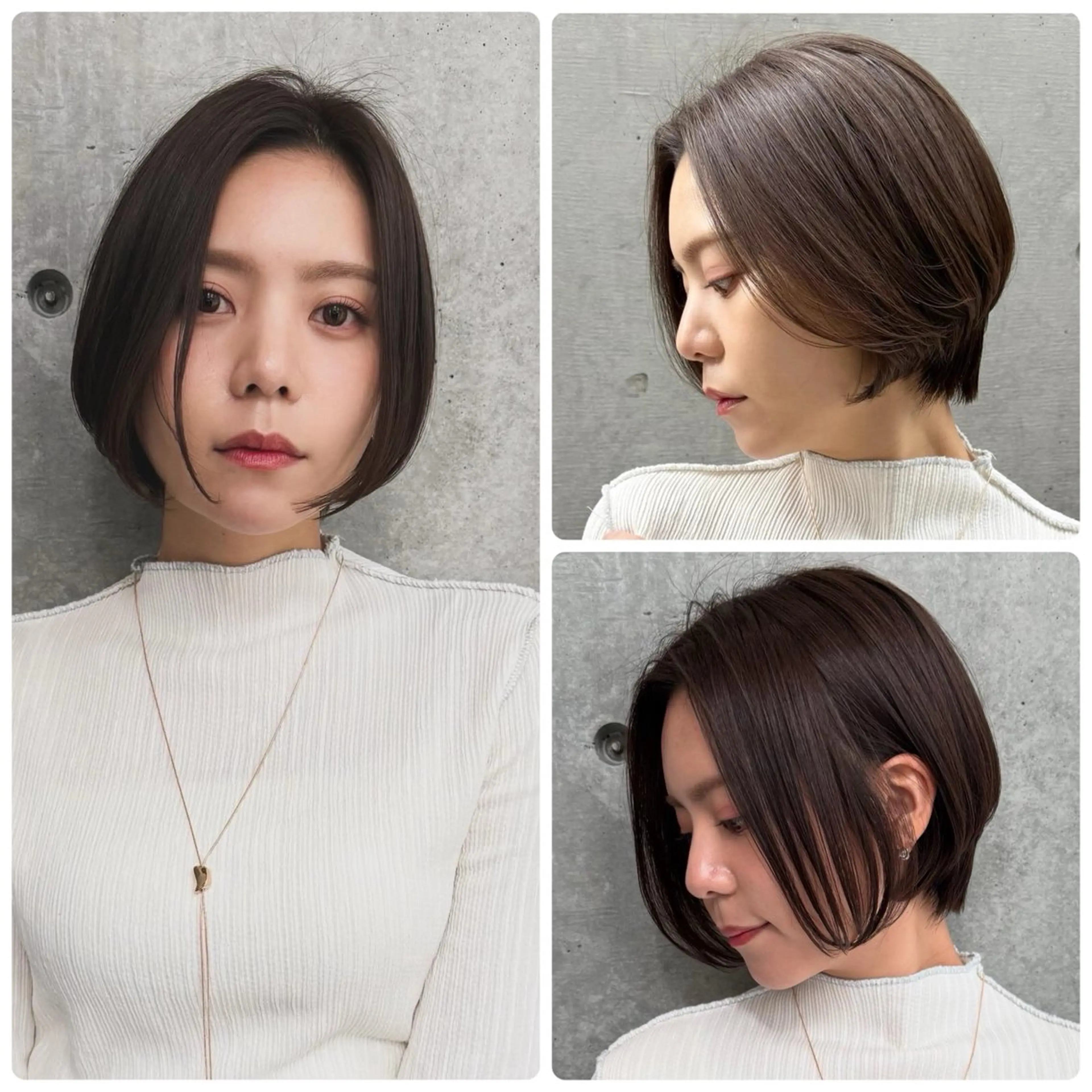 ショート ボブ 顔周りカット 髪質改善 韓国風ヘア レイヤーカット 大人美人ショート 杉浦主馬のヘアスタイル