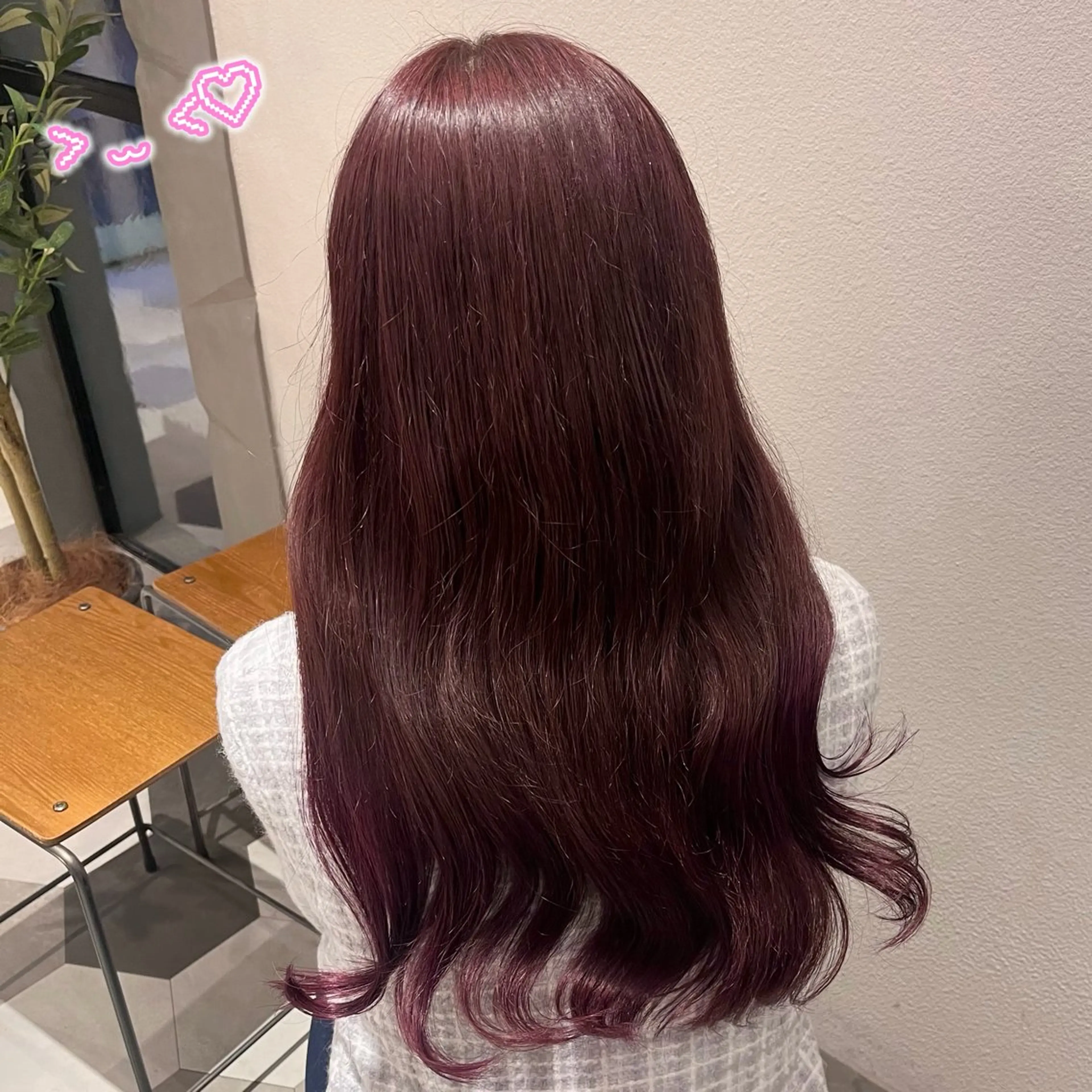 ロング カラー ヘアカラー 顔周り/ガーリー /ヘアメ/あつはのヘアスタイル