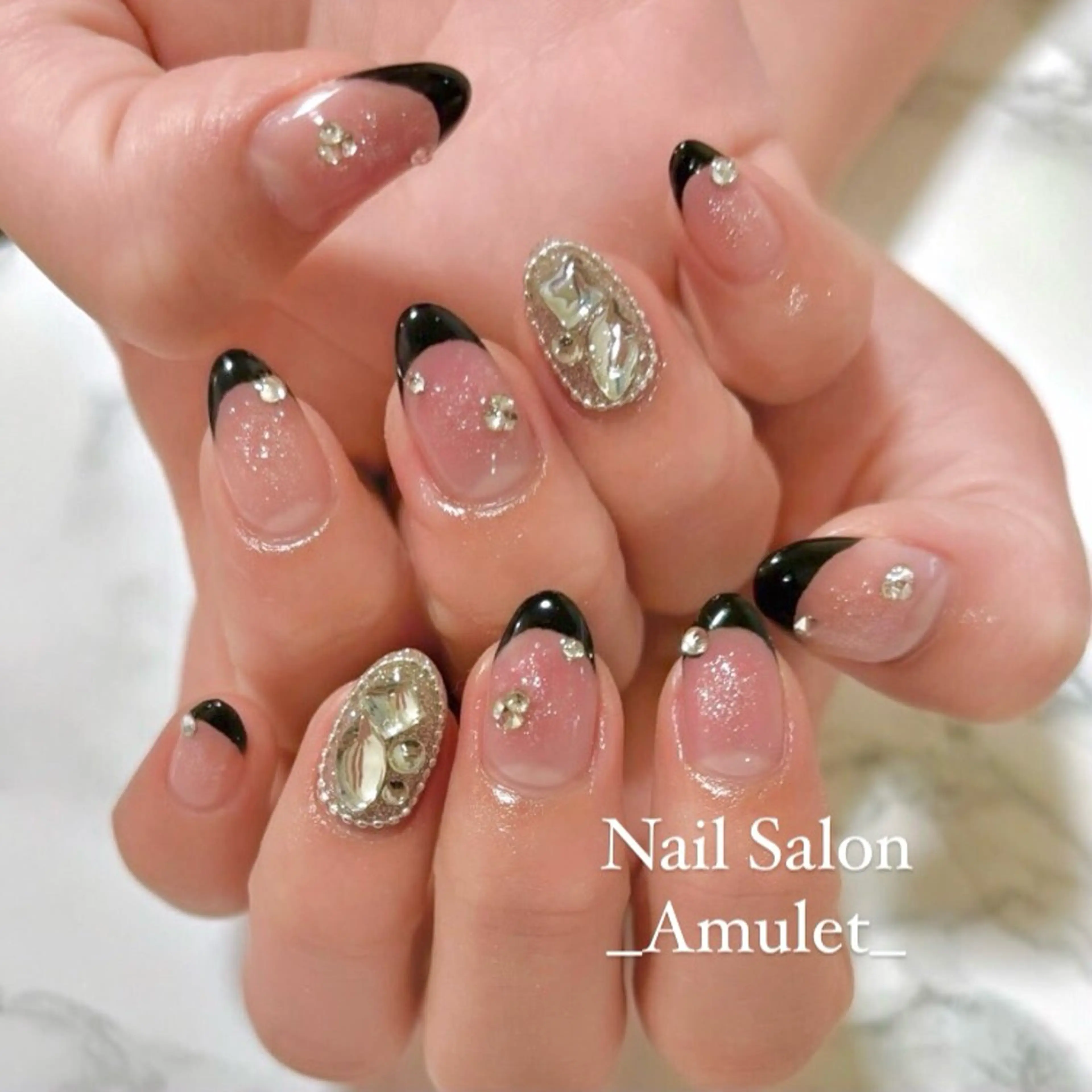 ネイル ワンホンネイル ハンドネイル NailSalon _Amulet_のネイルデザイン