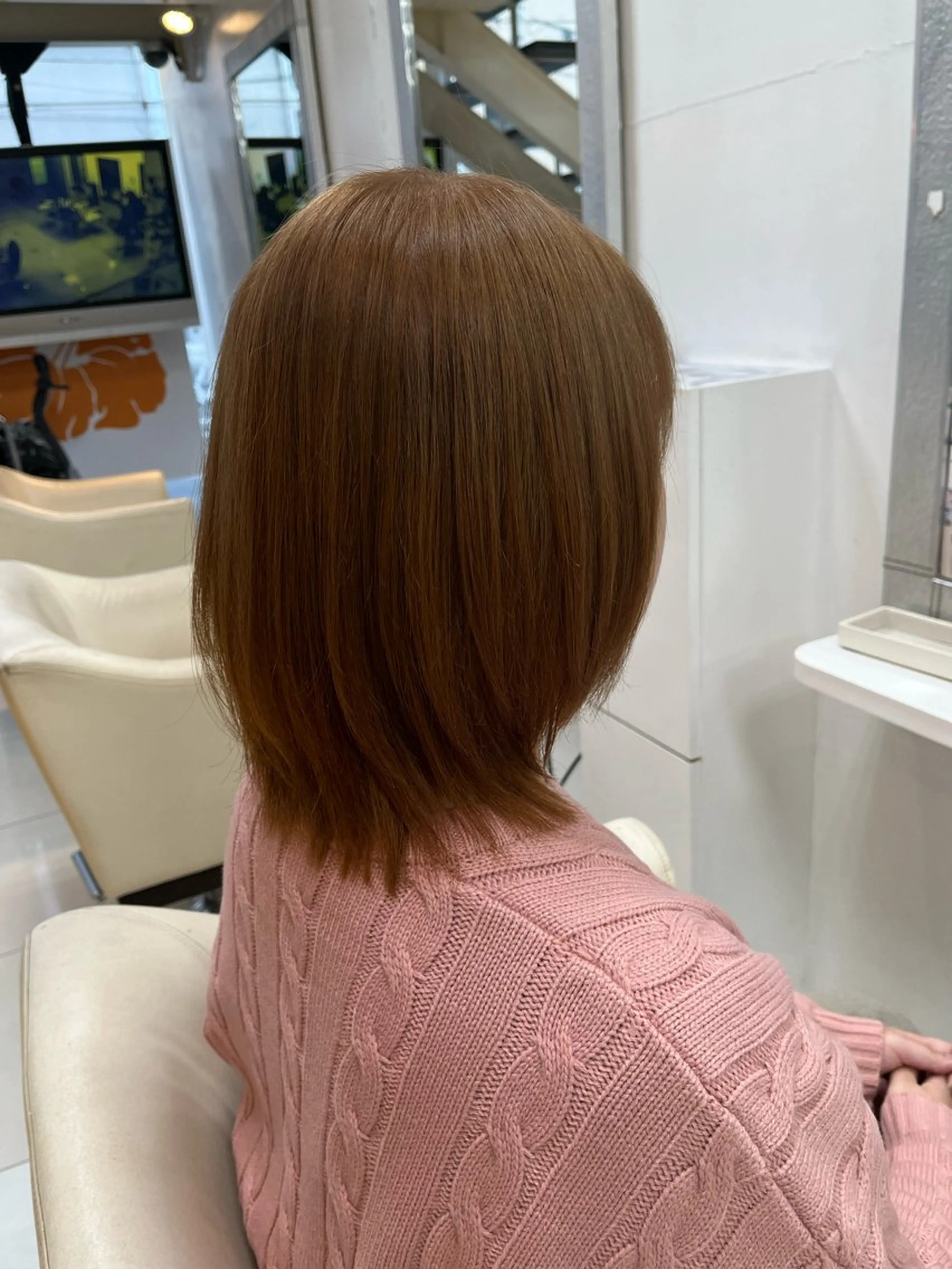 ミディアム カラー ベージュカラー 柳川 玲也のヘアスタイル