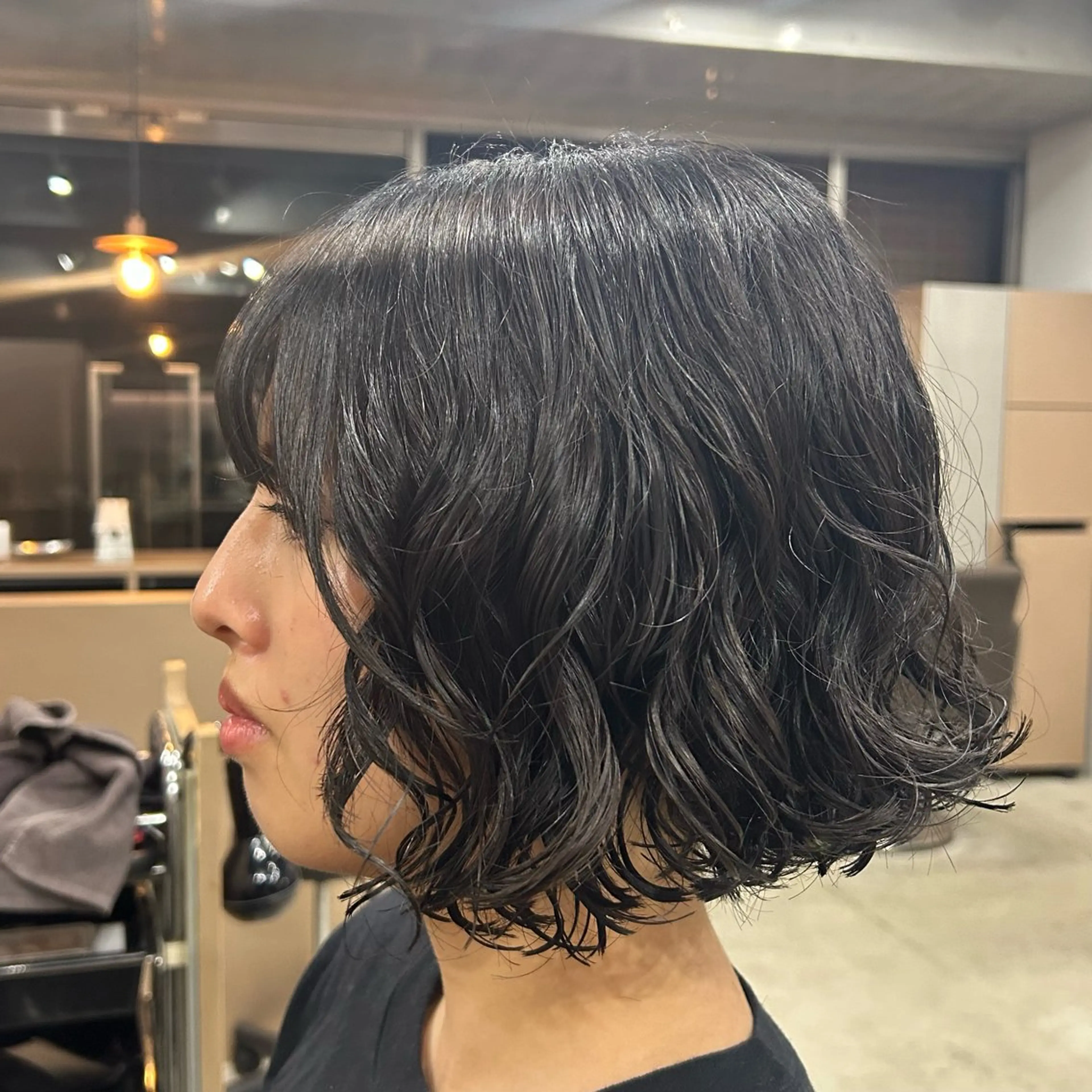 ミディアム パーマ レディース パーマ/ 田中育斗のヘアスタイル