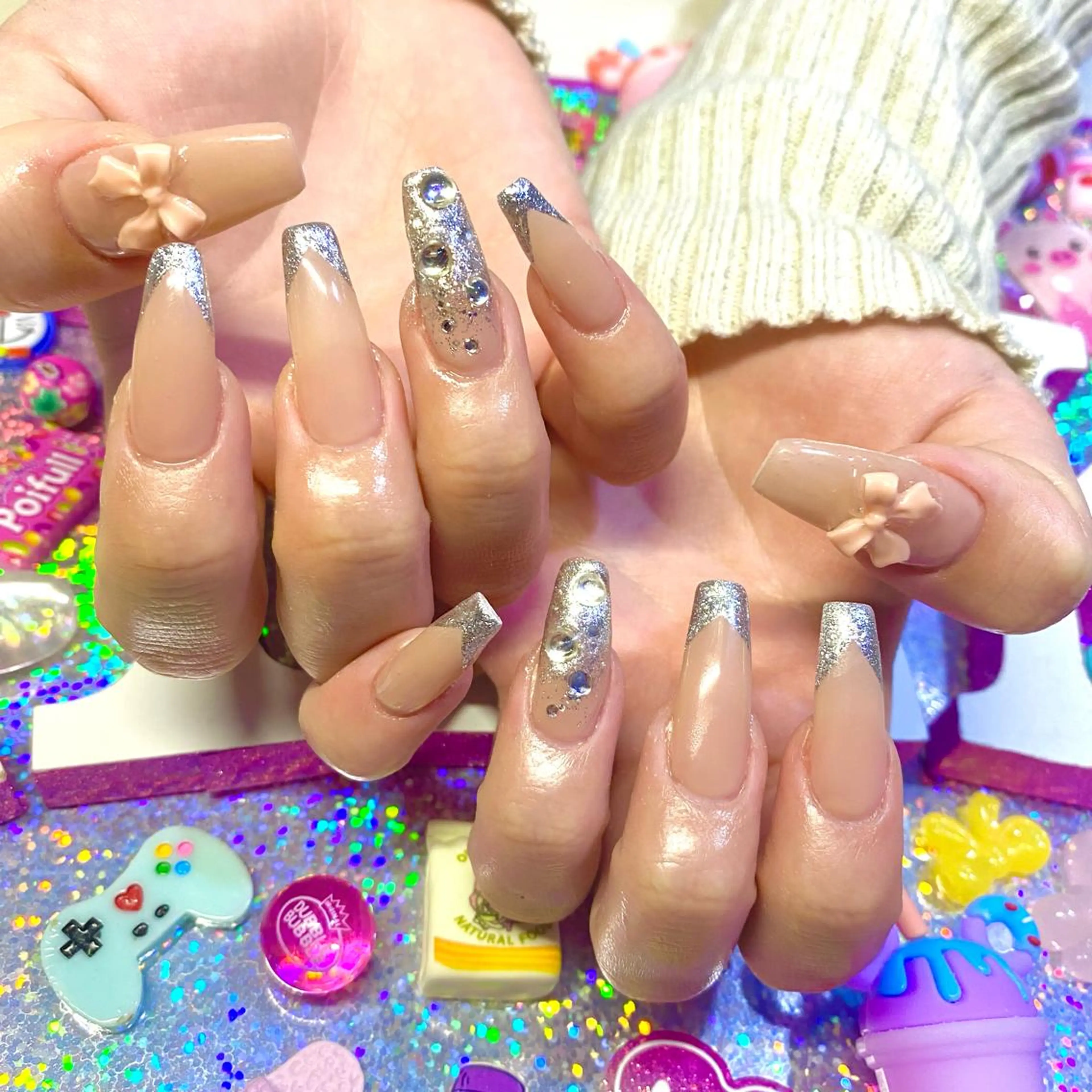 ネイル アートネイル クリアネイル ジェルネイル ニュアンスネイル オフィスネイル 8appy YUKITIN.Bのネイルデザイン