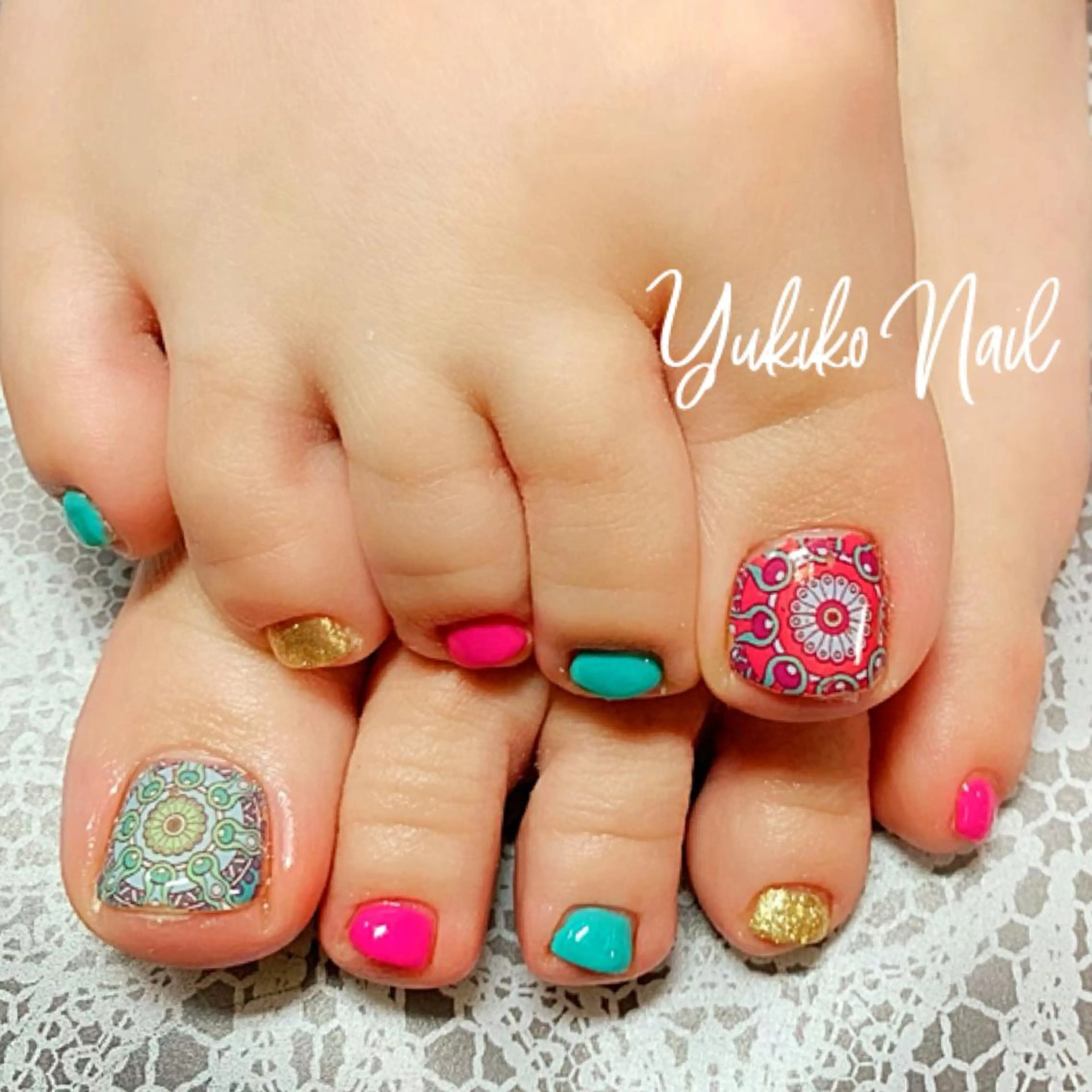 ネイル フットネイル 持ち込み ユキコ ネイルのネイルデザイン