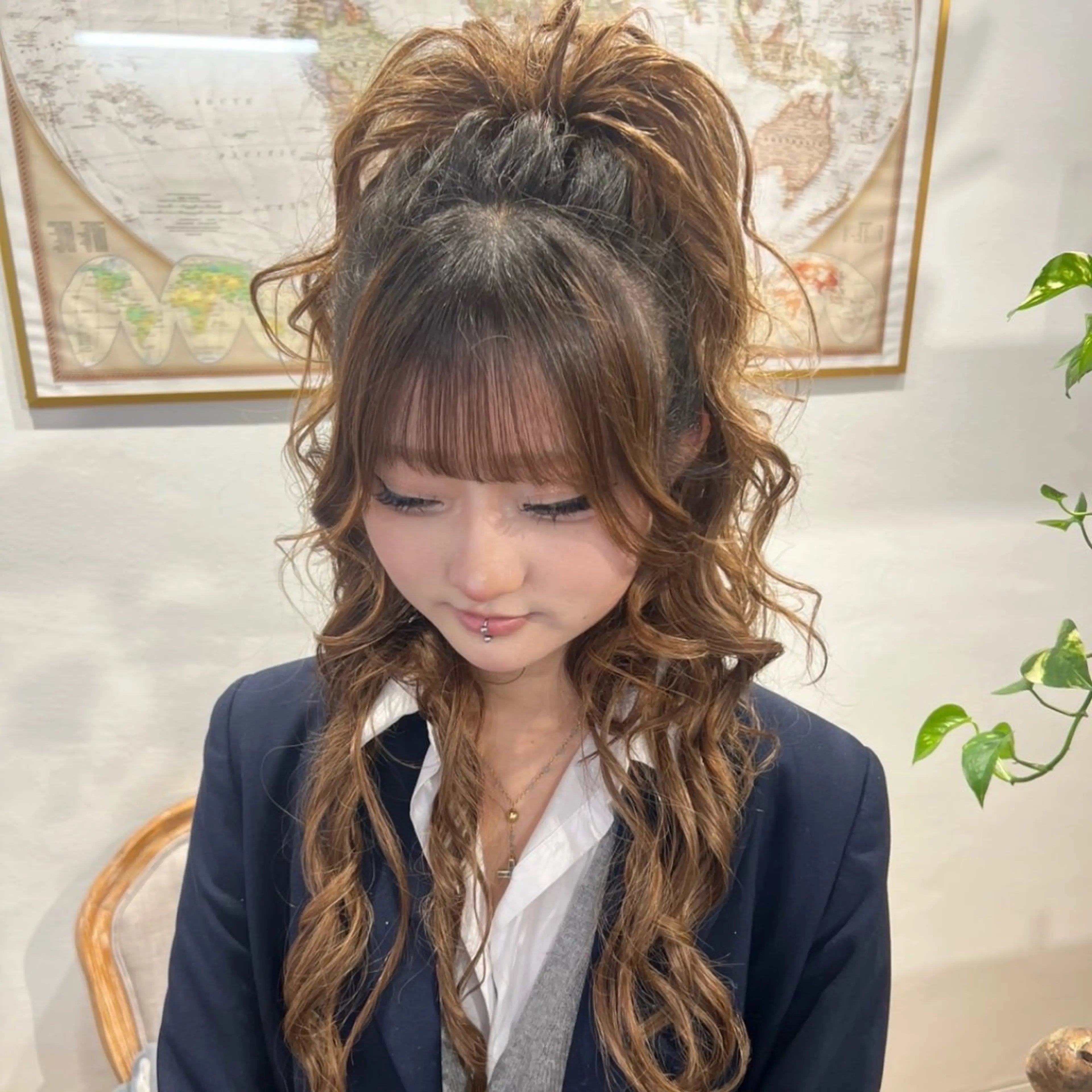 ロング ヘアアレンジ ヘアセット ユメナ ̖́-のヘアスタイル