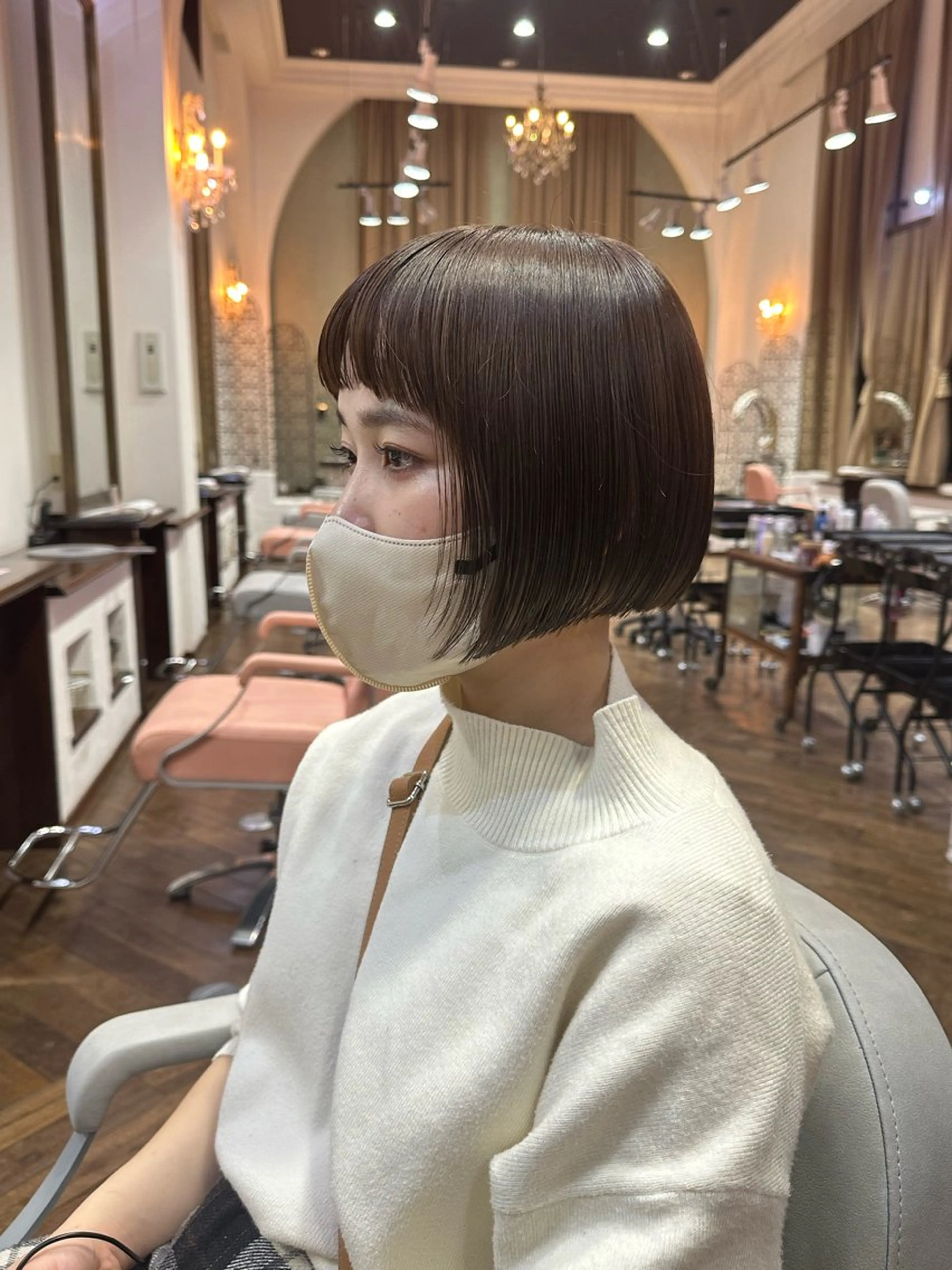 ショート カラー 藤原 蓮のヘアスタイル