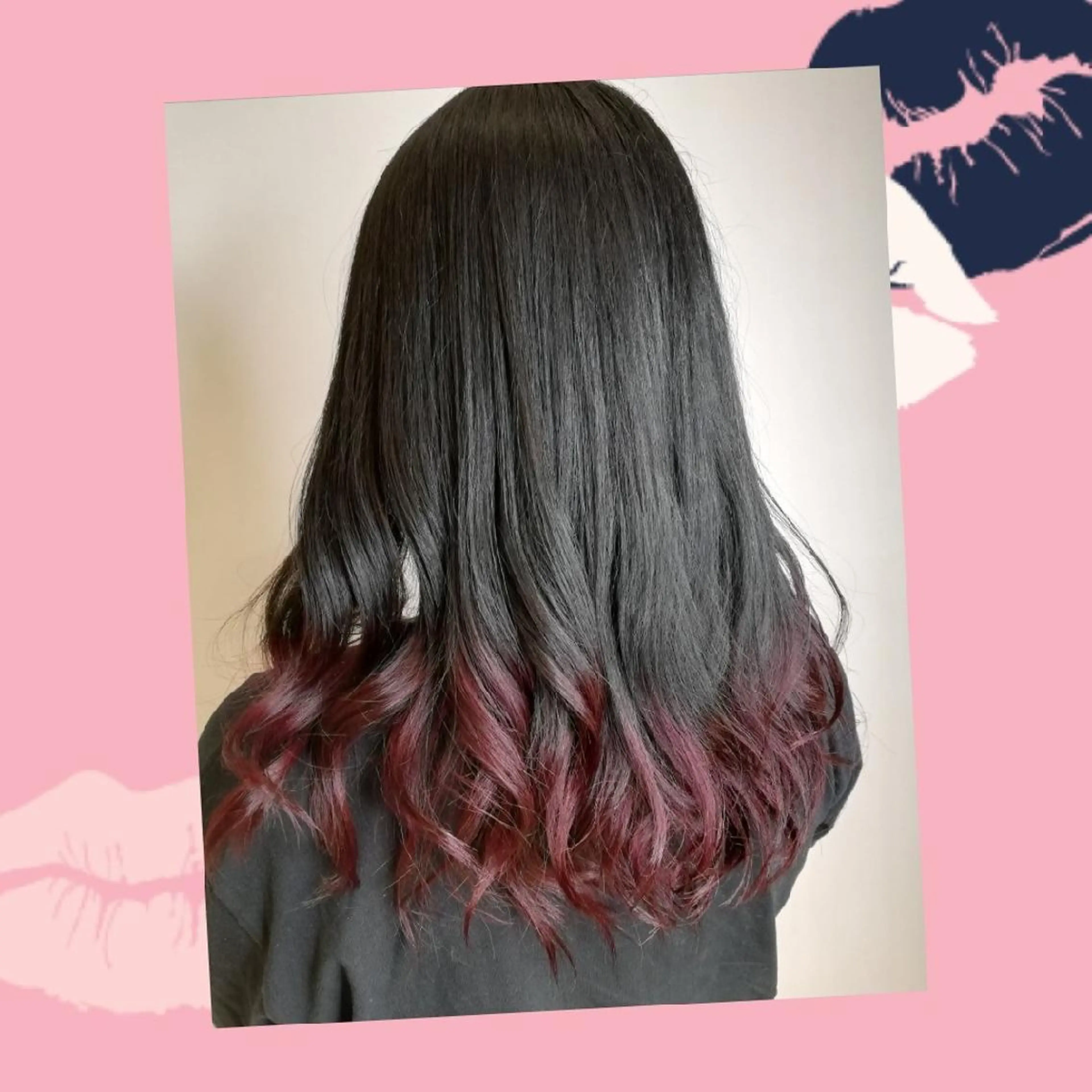 カラー 黒髪 ブルーカラー ブルーブラック グラデーションカラー 🫧kitazawa yurika🫧のヘアスタイル