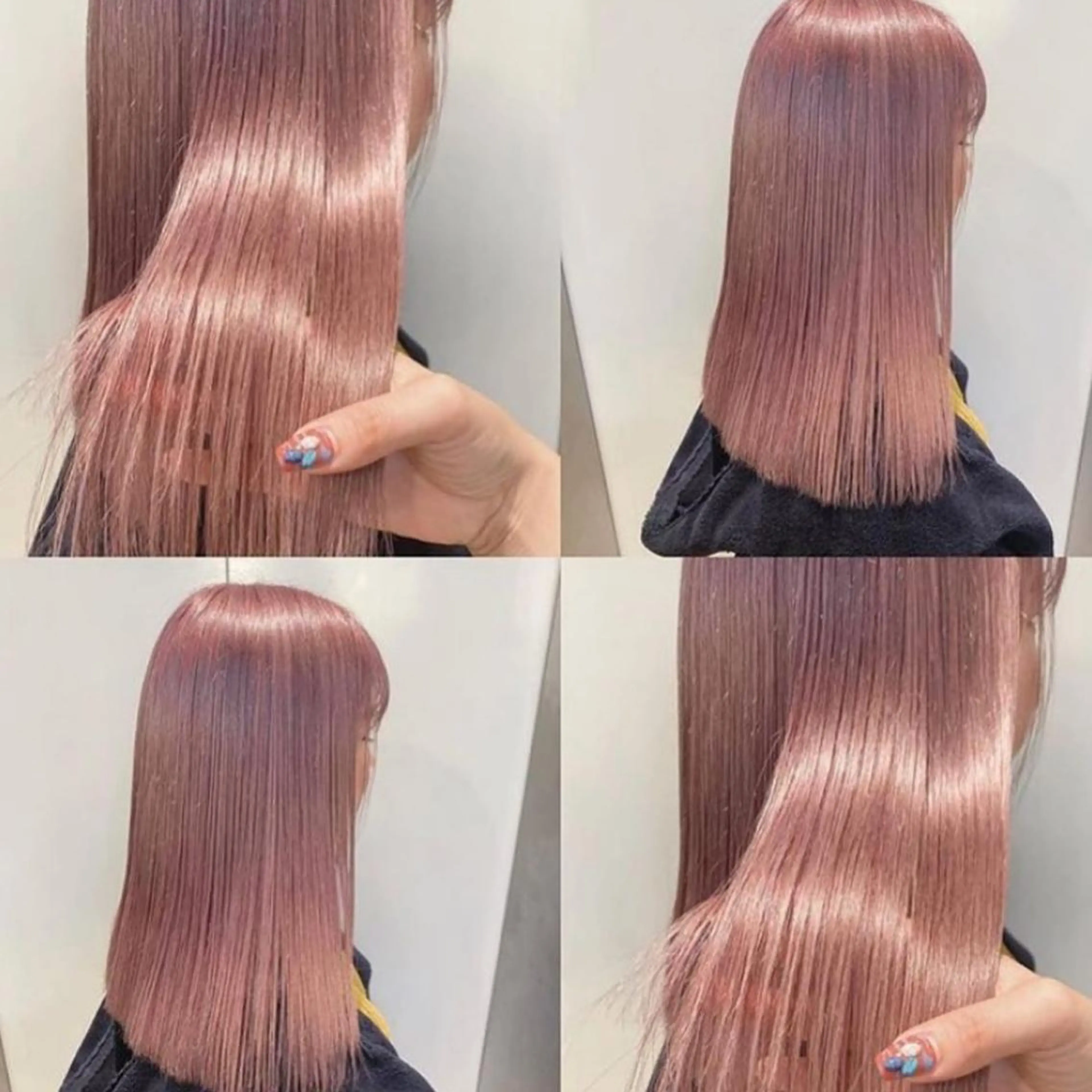 セミロング カラー ブリーチ 透明感カラー ピンクカラー ホワイトピンク 遠藤沙也加 /レイヤーカットのヘアスタイル