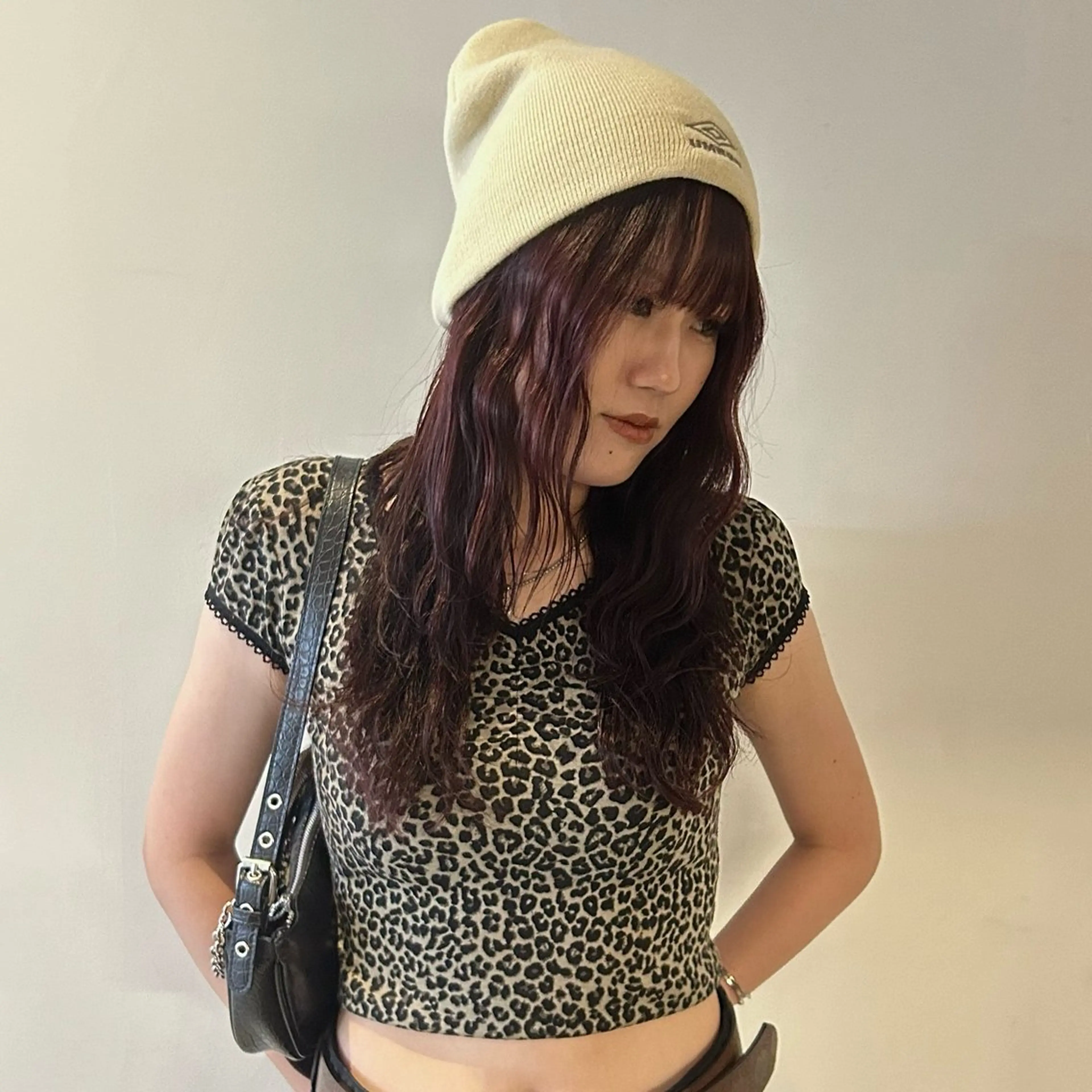 ロング カラー 透明感カラー レッドカラー 顔まわりレイヤー 顔周りカット レイヤーカット ヘアカラー トリートメント nonoka オリーブ/レイヤーのヘアスタイル