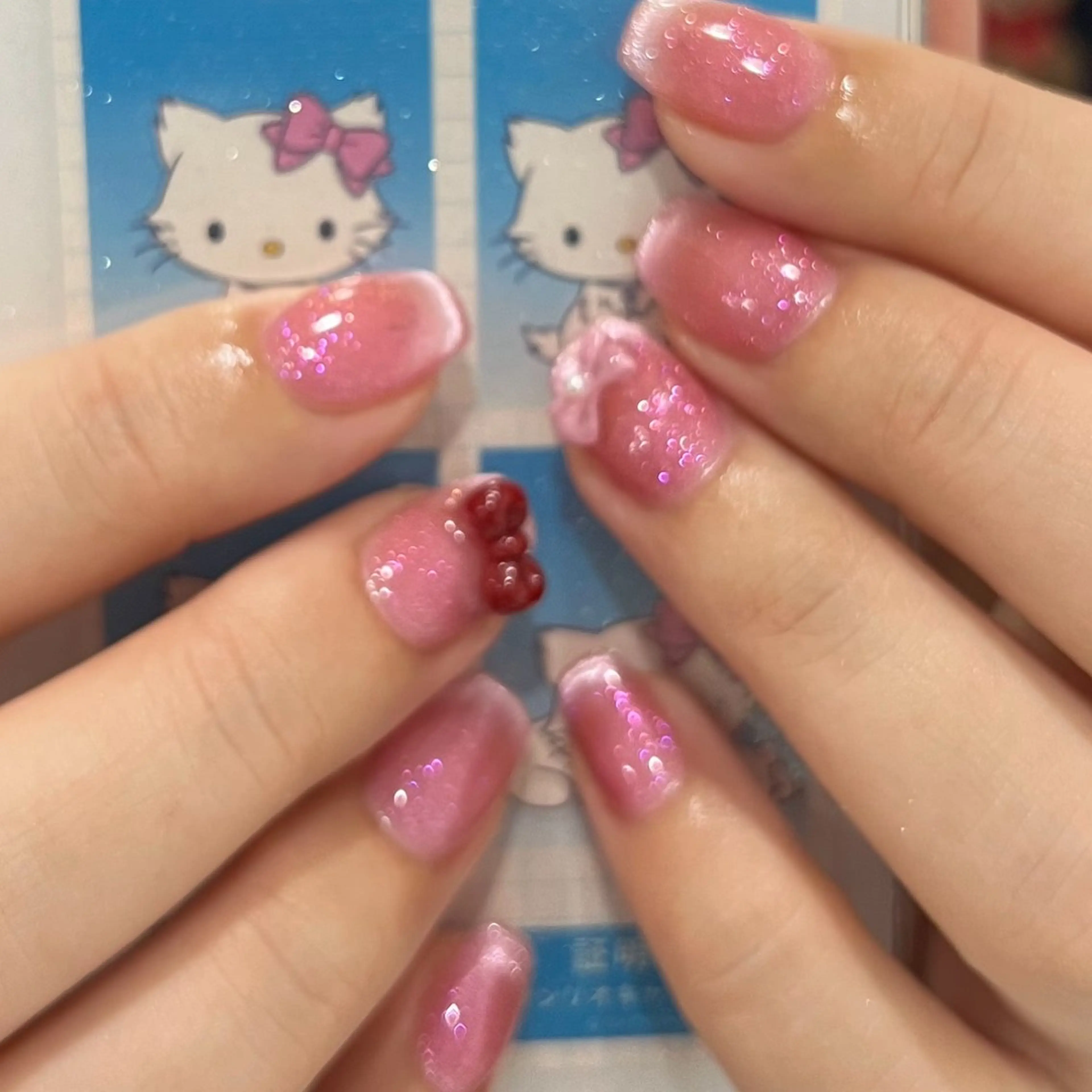 ネイル ハンドネイル ハンドケア SHIORI🐈‍⬛ 韓国⌇ワンホンネイルのネイルデザイン