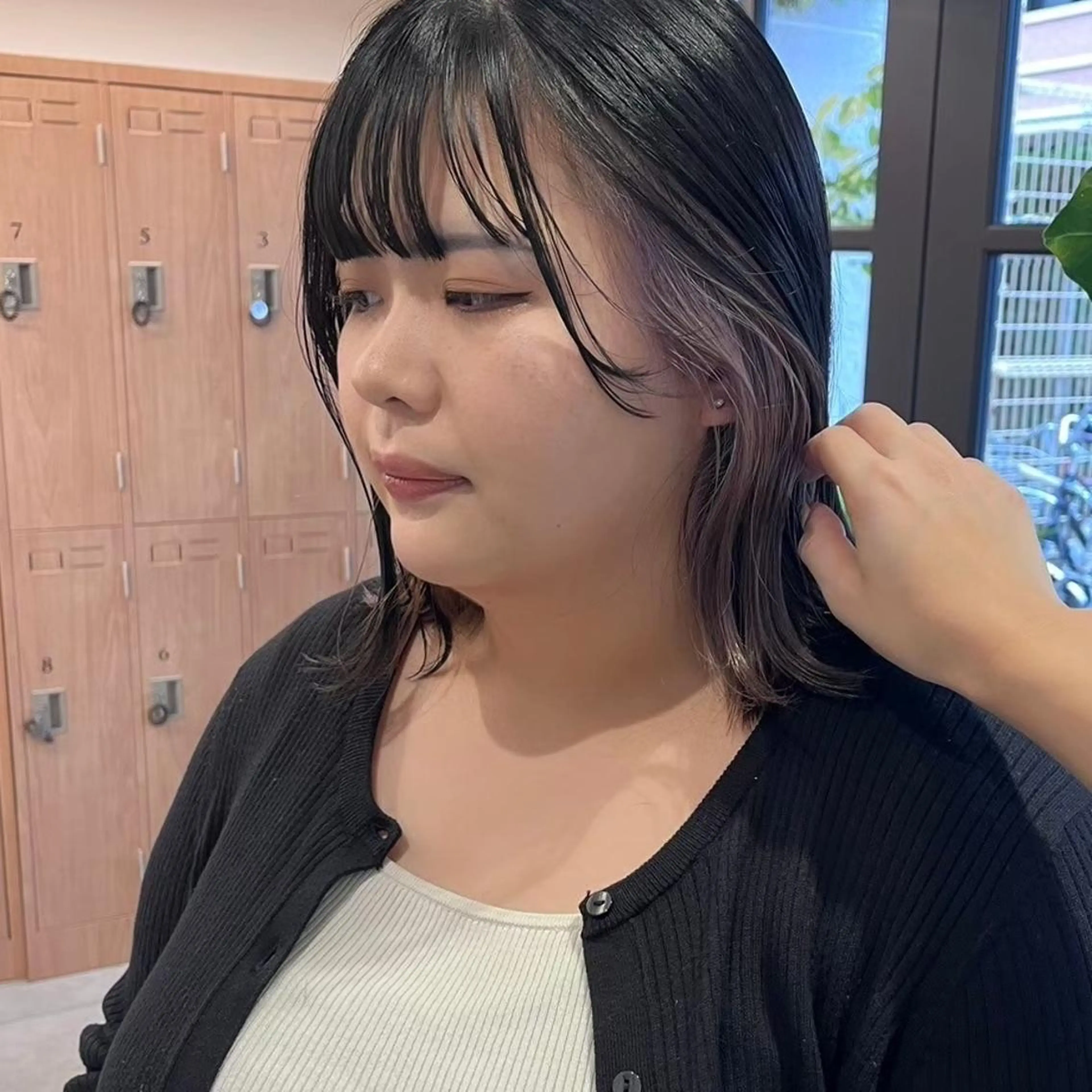 ミディアム 北島 遥香🫧インナ ー /ベージュカラーのヘアスタイル