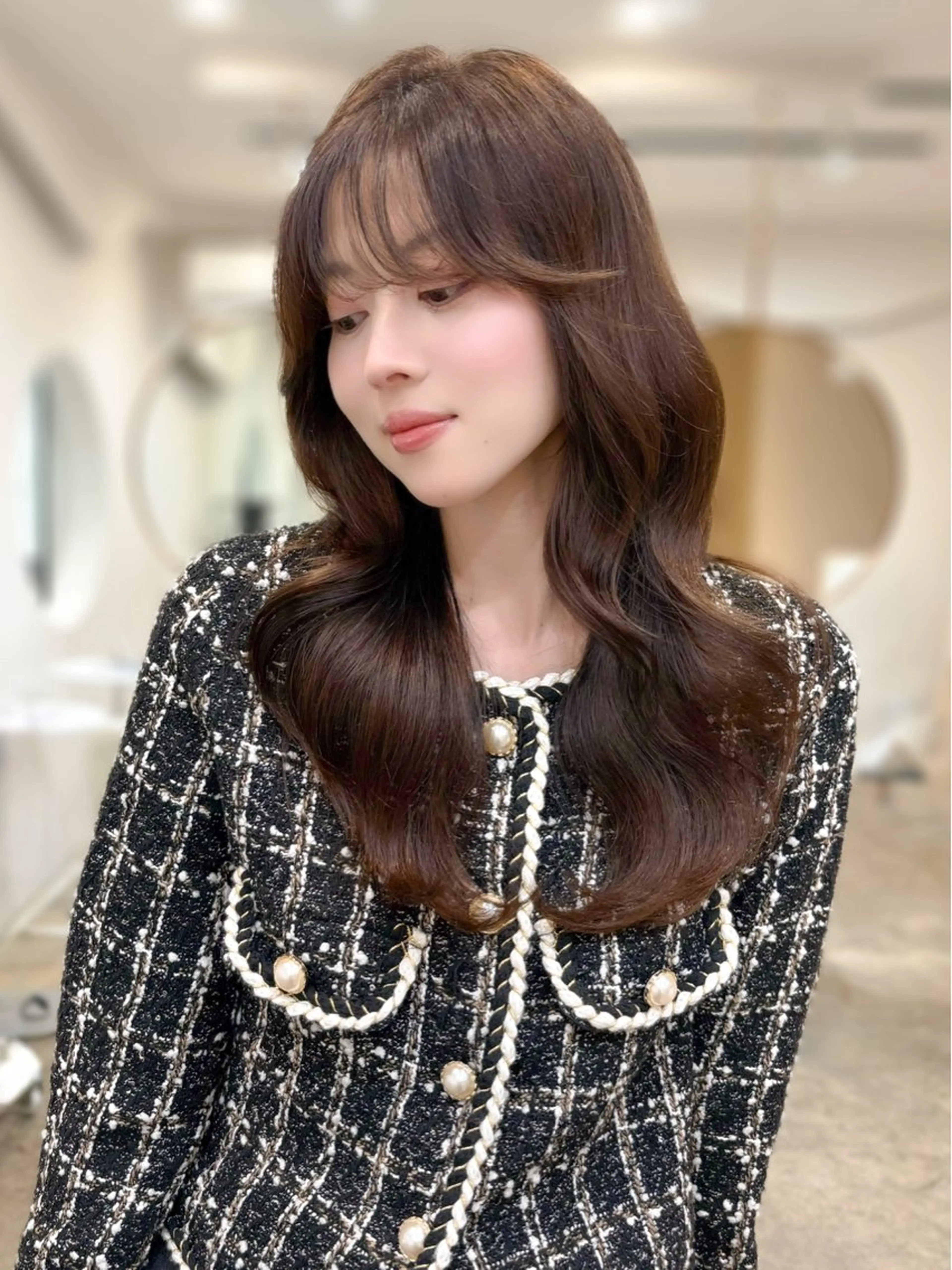 🎀顔周りカット＋透明感カラー＋1stepトリートメント🎀の写真