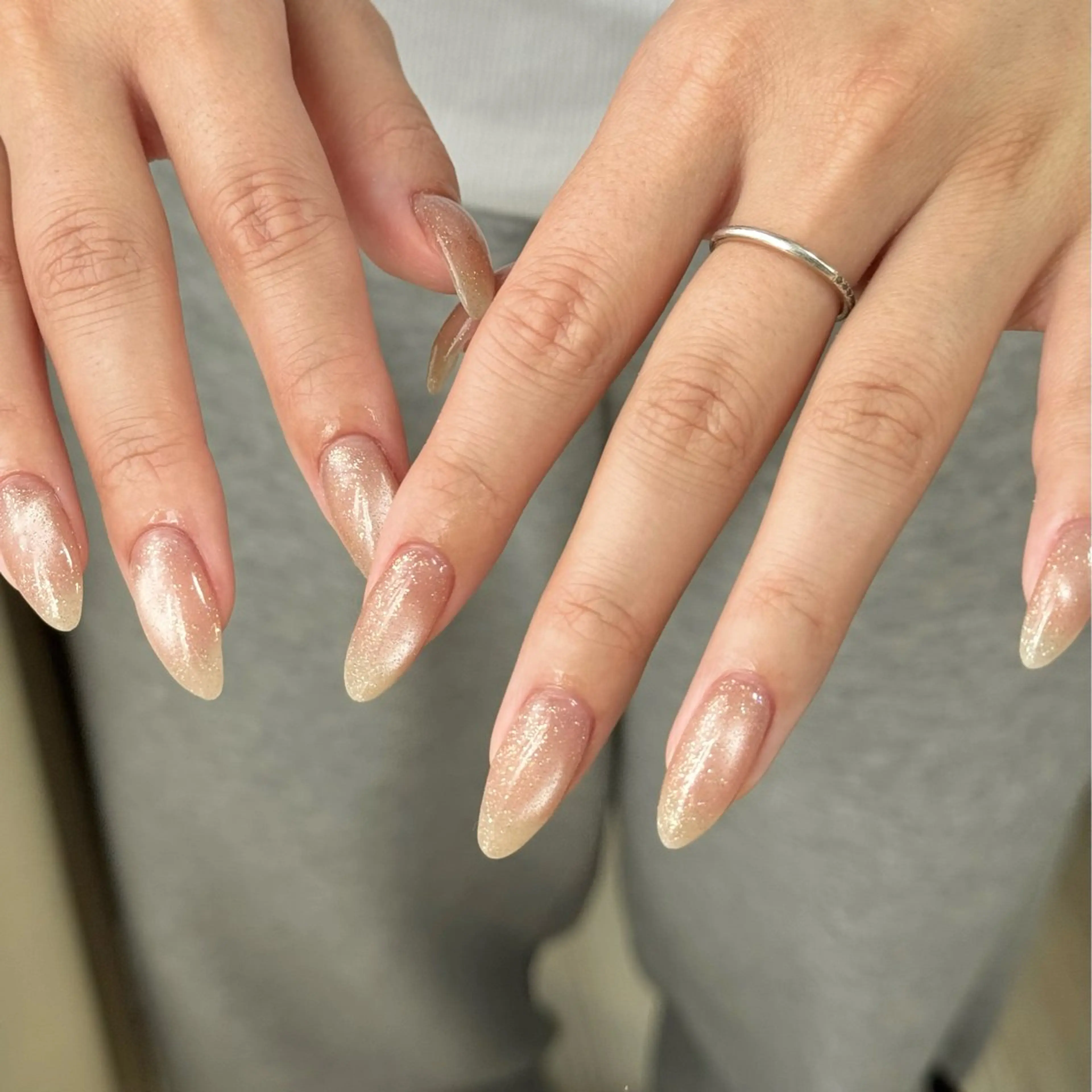 ネイル フラッシュネイル マグネットネイル ワンカラーネイル Lunoa⟡.· NOZOMIのネイルデザイン