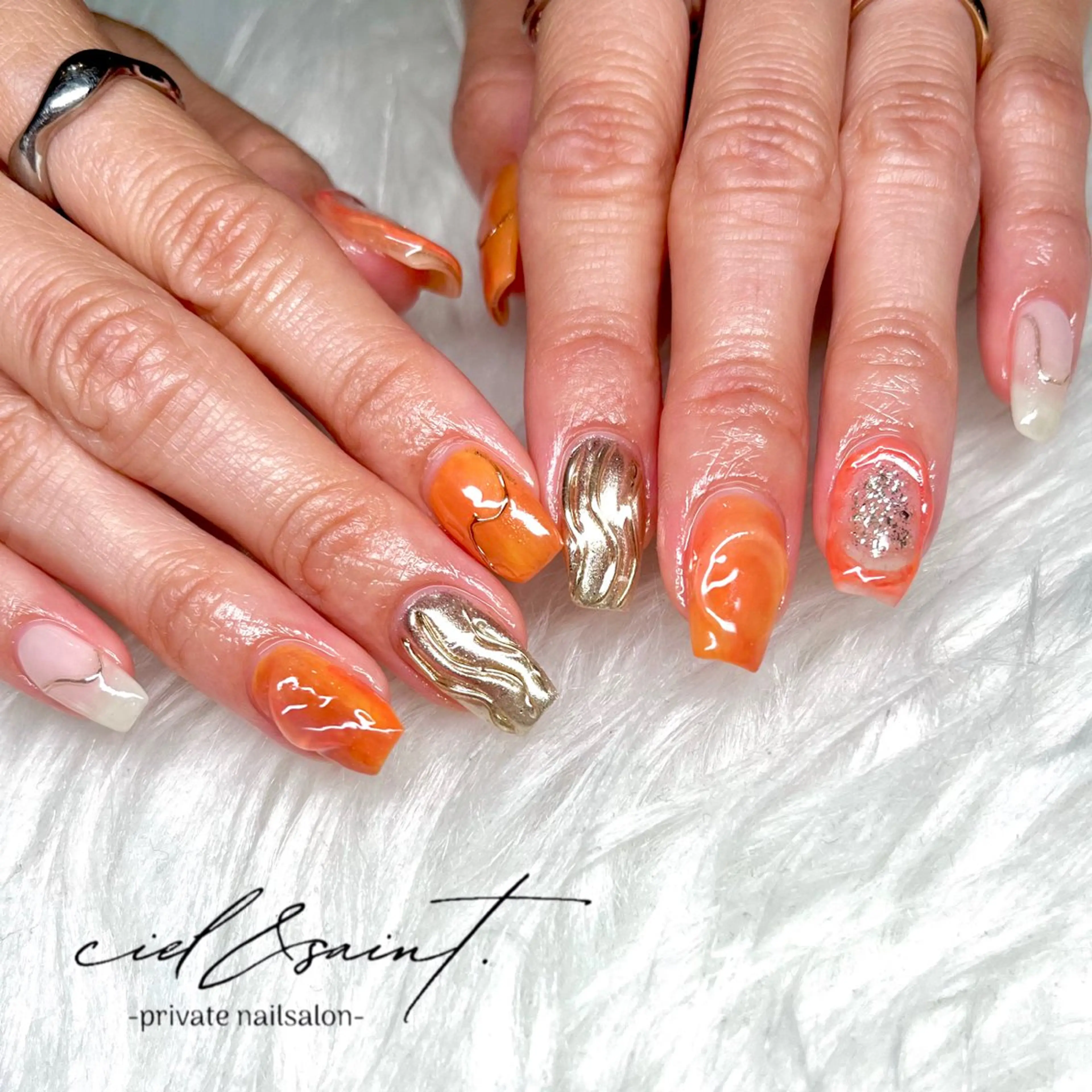 ネイル ハンドネイル nail salon ciel&saintのネイルデザイン