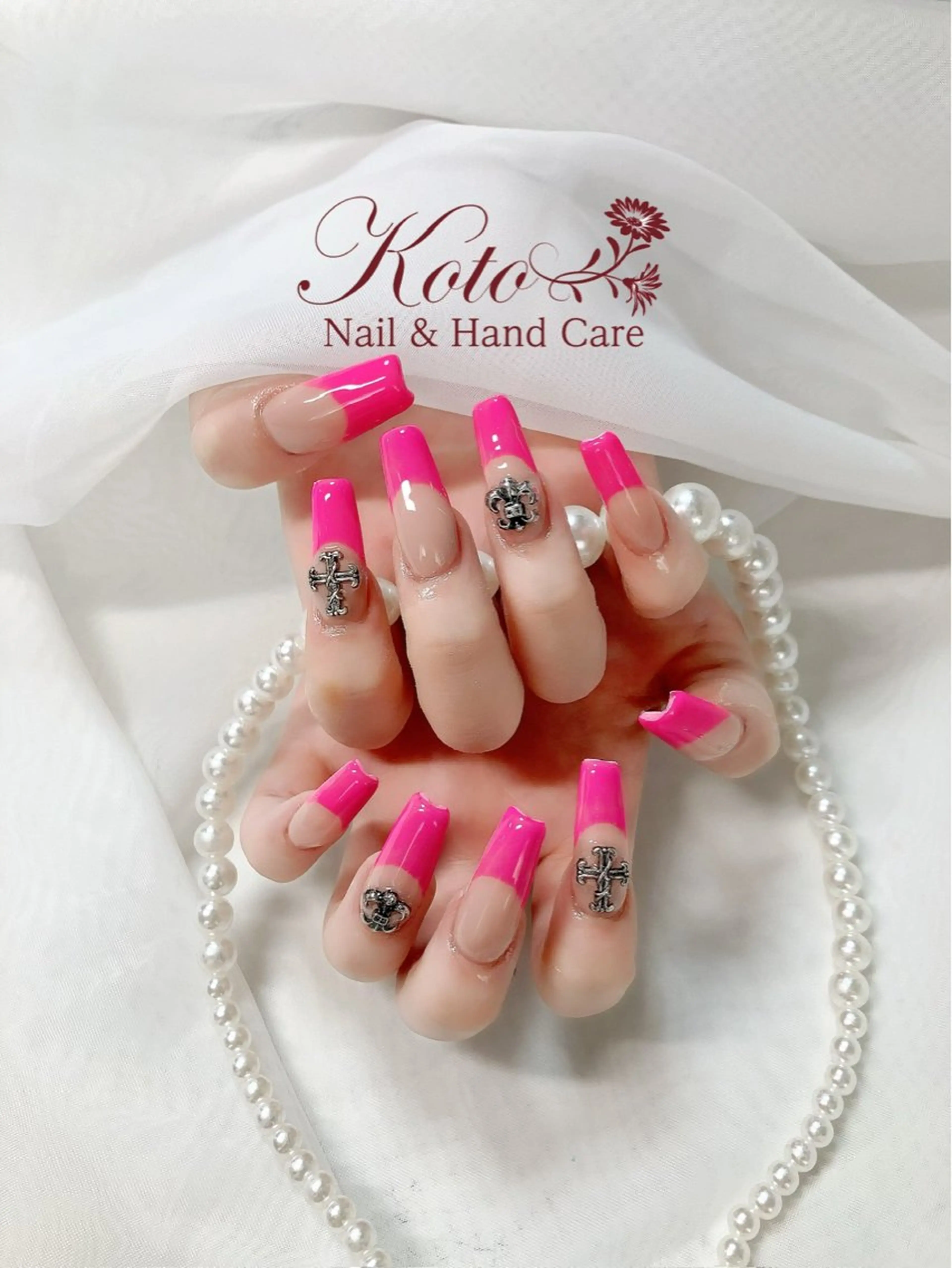 ネイル 長さ出し フレンチネイル ジェルネイル 持ち込み ニュアンスネイル Risa ネイルサロンKOTOのネイルデザイン