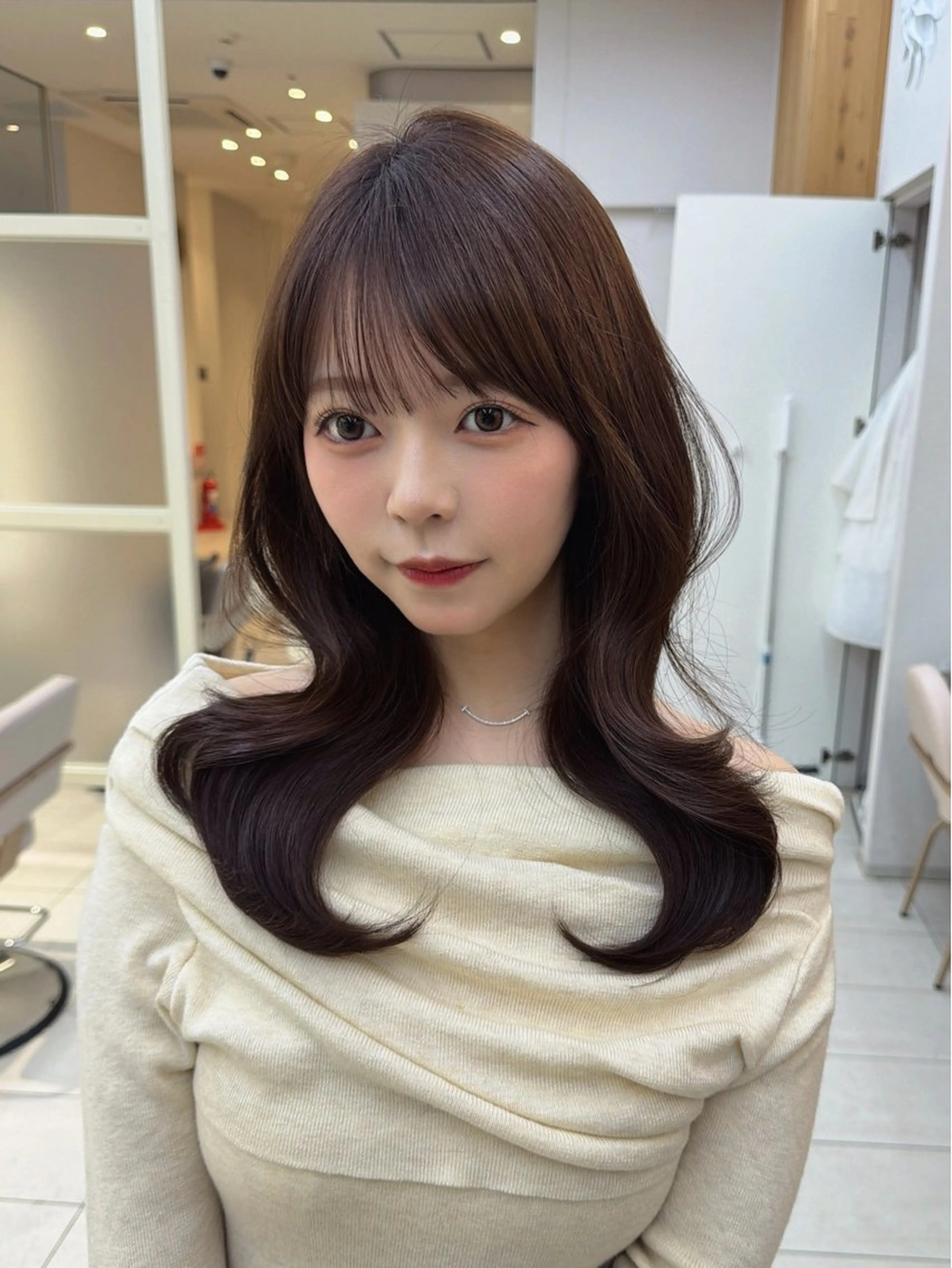 セミロング カット ヘアカラー トリートメント レイヤー/顔周り /透明感/TAKUのヘアスタイル