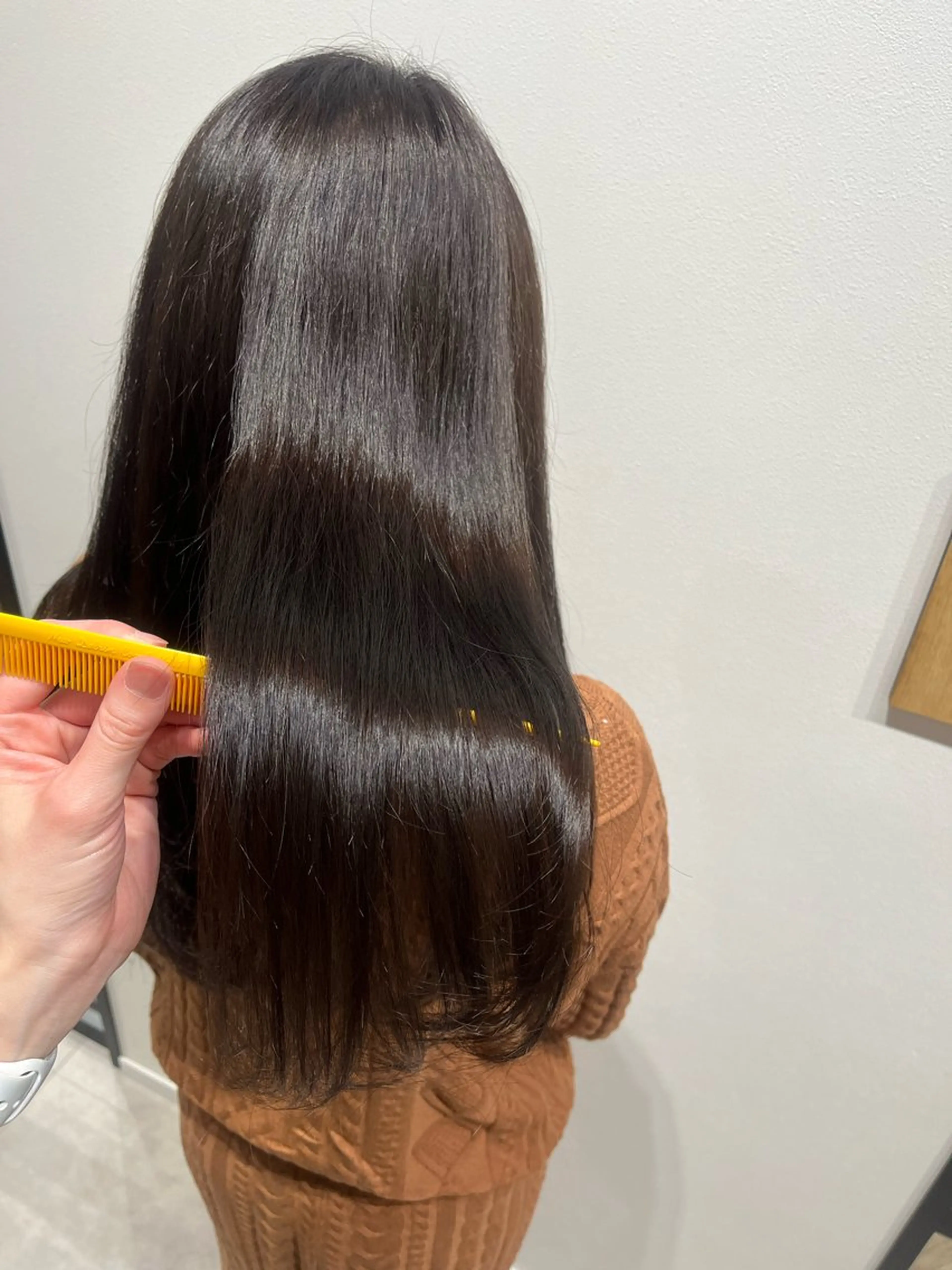 ロング カラー ブラウンカラー マロンブラウン カット ヘアカラー トリートメント 🫧ぷる艶カラー🫧 Yuubi🦩のヘアスタイル