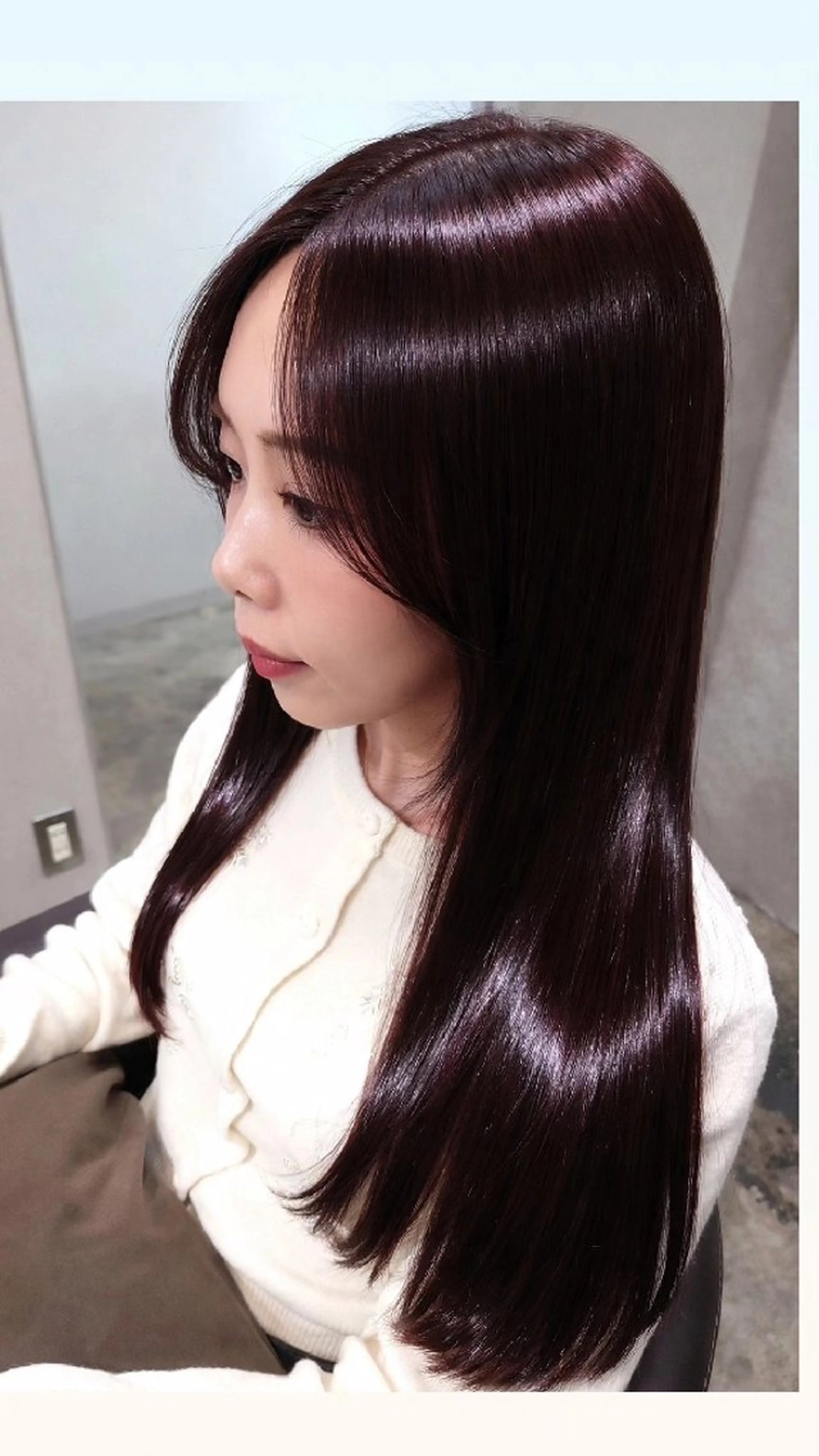 カット+ケアカラ-(白髪染め可)+Premium髪質改善TR+マイクロバブル(MB)￥17900の写真