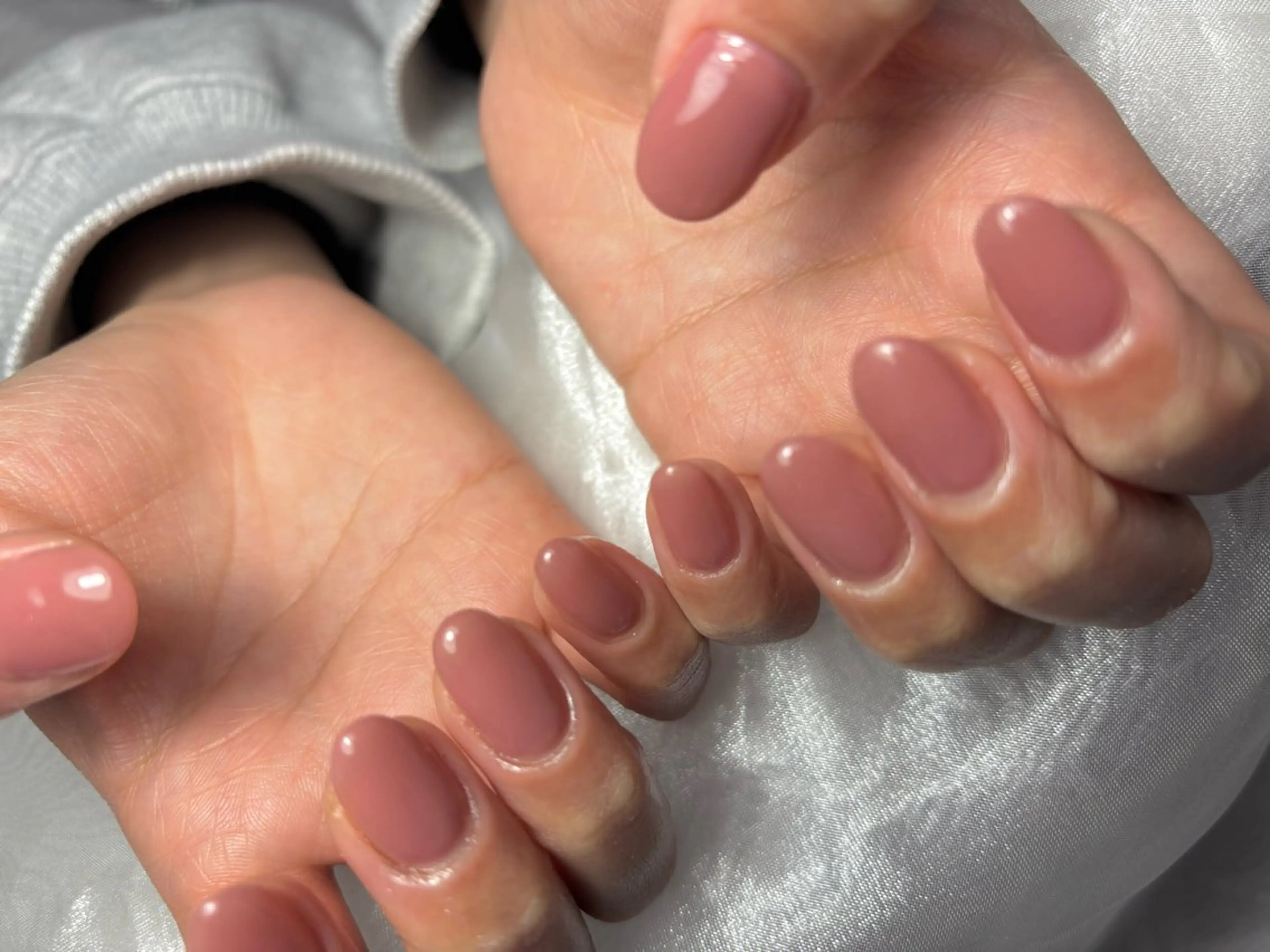 ネイル ワンカラーネイル ピンク ピンクベージュ ハンドネイル Nail Salon __j  Shinoのネイルデザイン