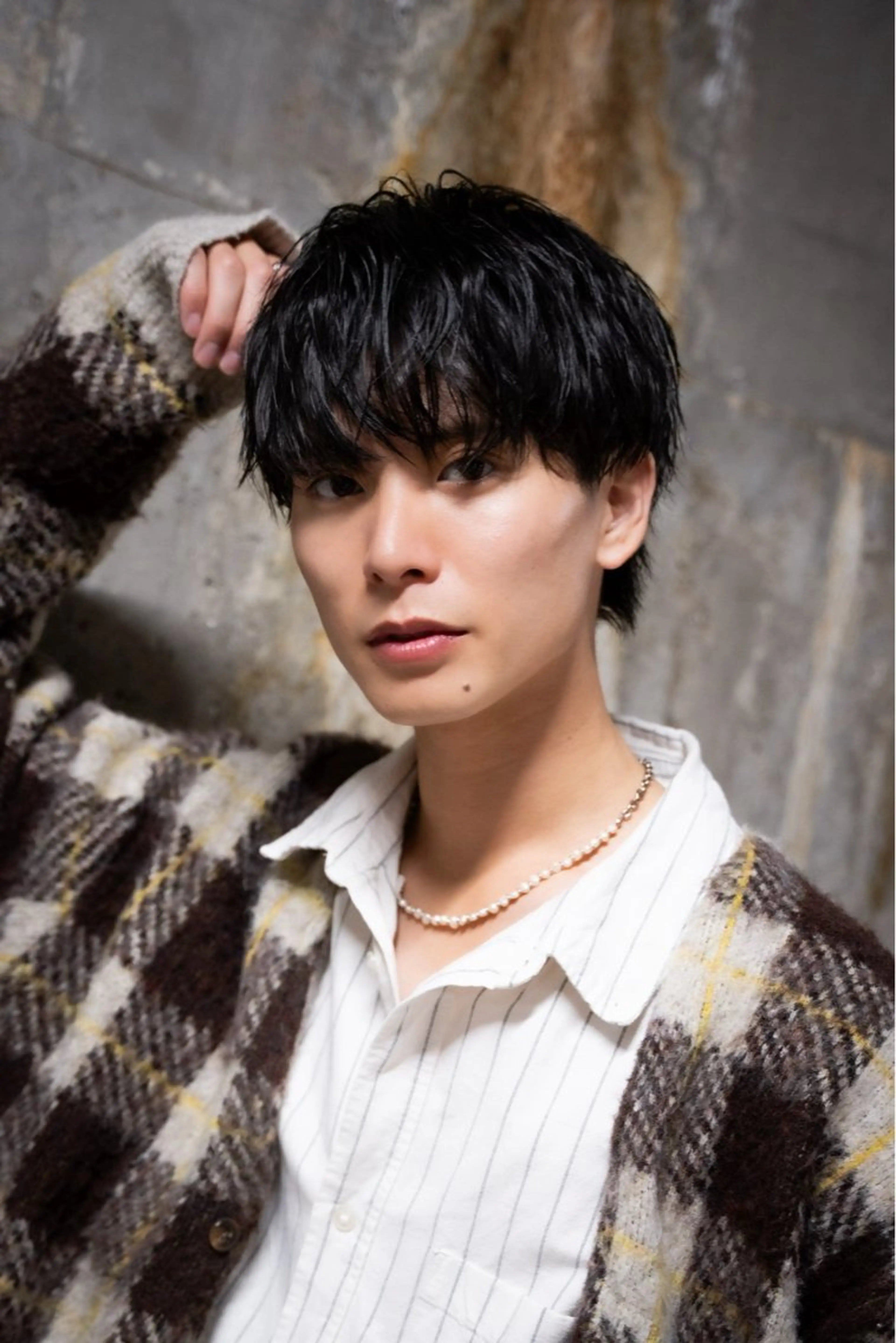 ショート メンズ カット スパイキーショート パーマ　具志堅　太志のヘアスタイル