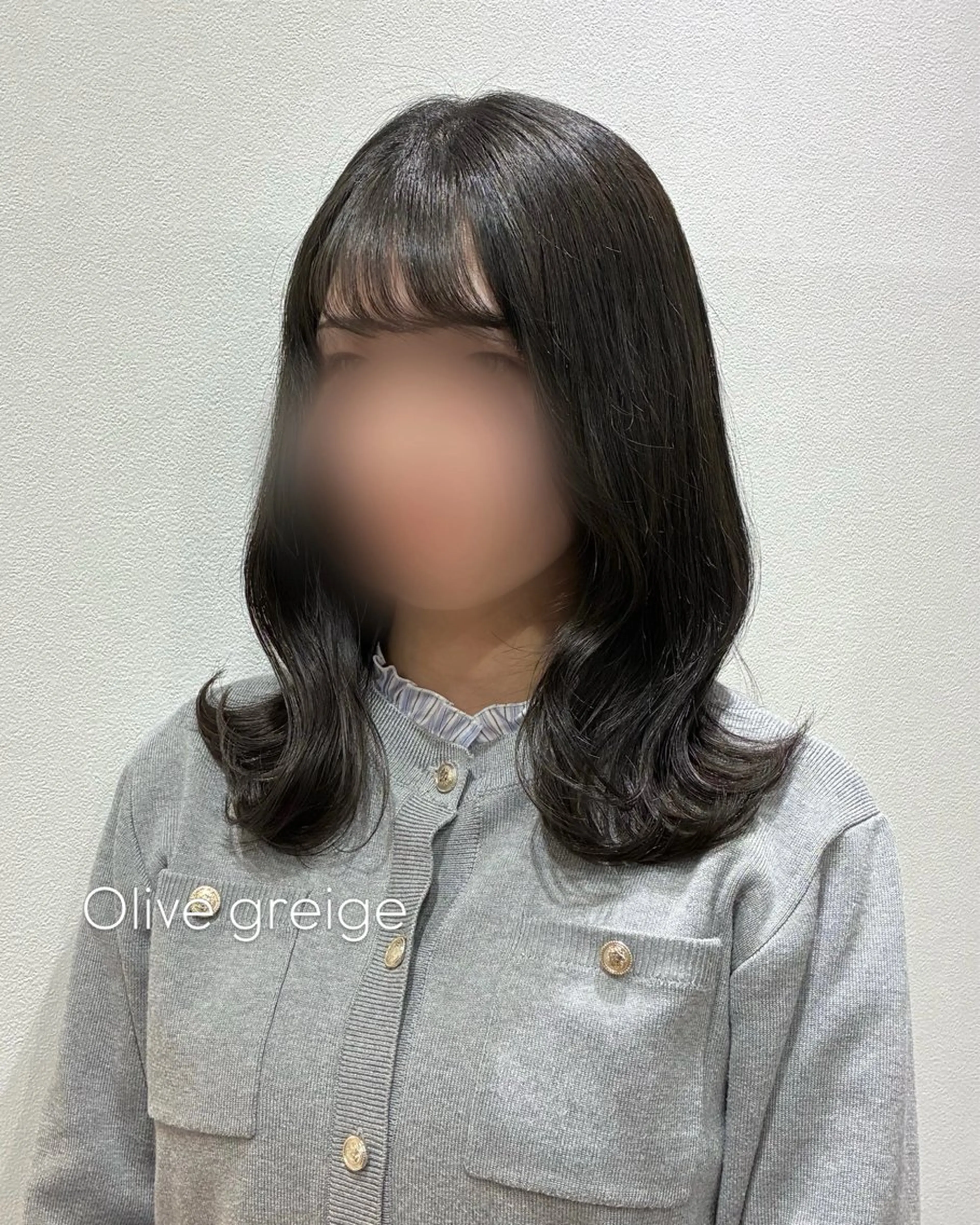 ミディアム ヘアカラー 柴田真衣 /ナチュラル/半個室のヘアスタイル