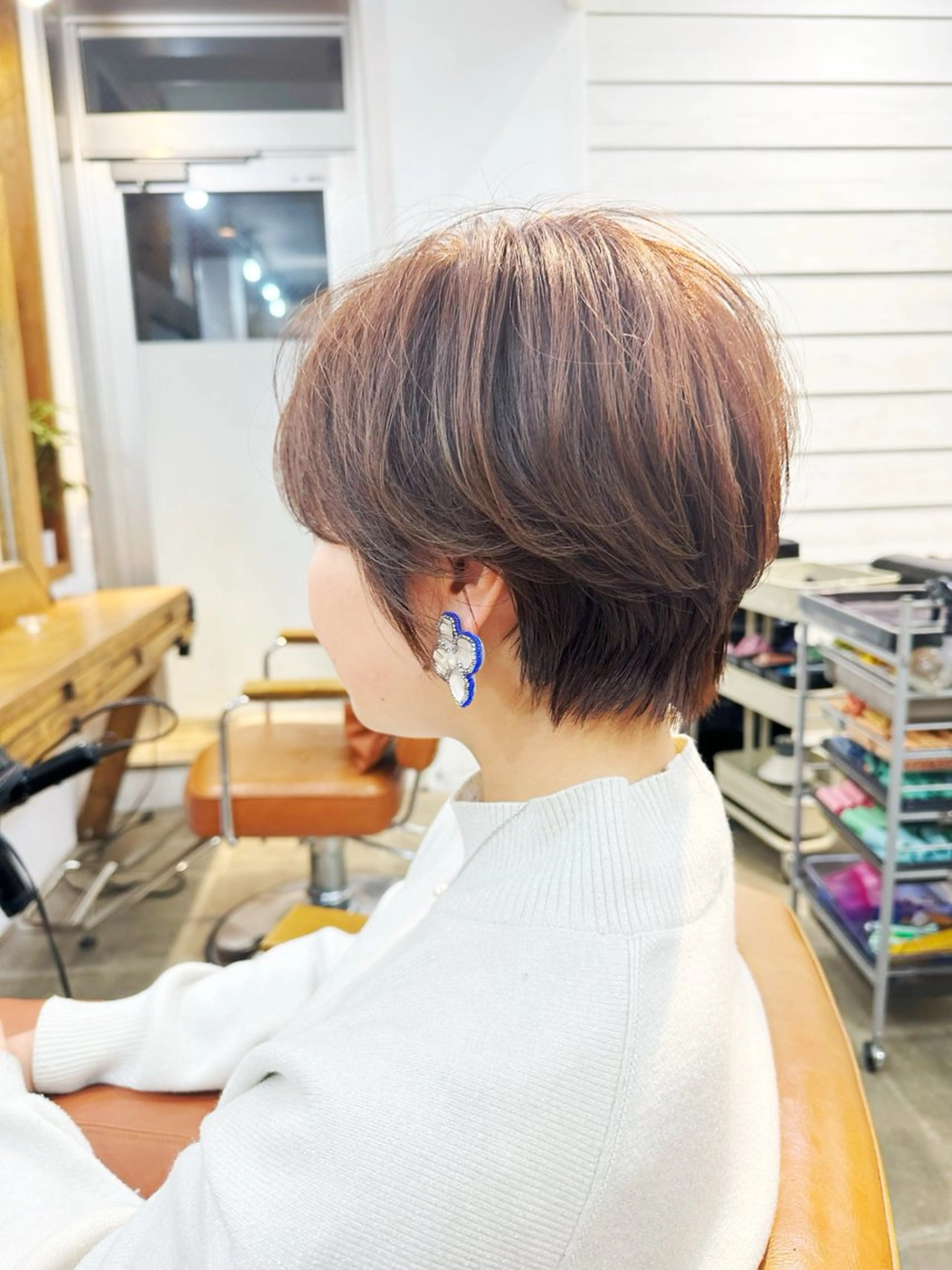 ショート くせ毛 カット 👑銀座ショート/ 絶壁補正/金子涼👑のヘアスタイル