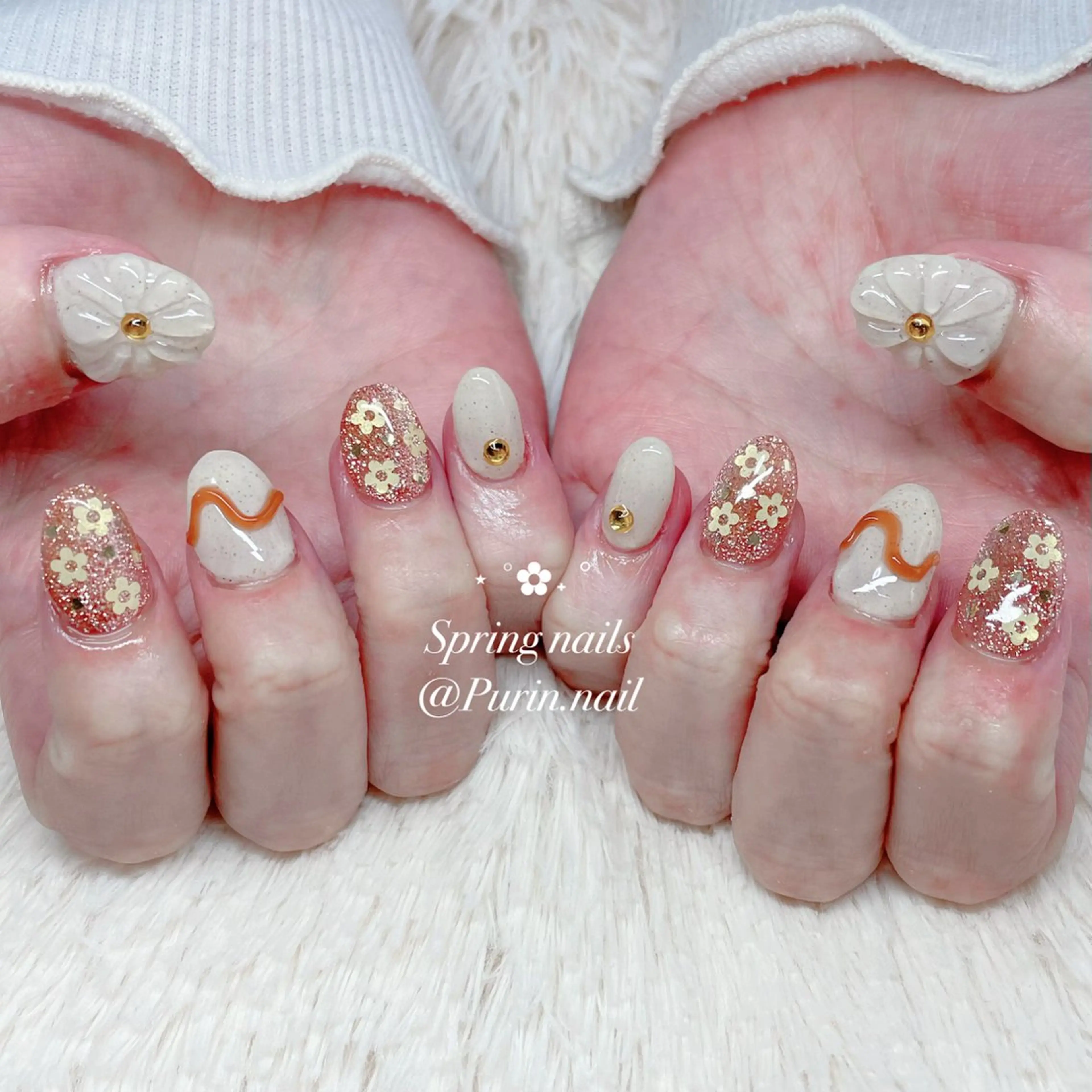 ネイル ハンドネイル Nails by Purin🍮のネイルデザイン