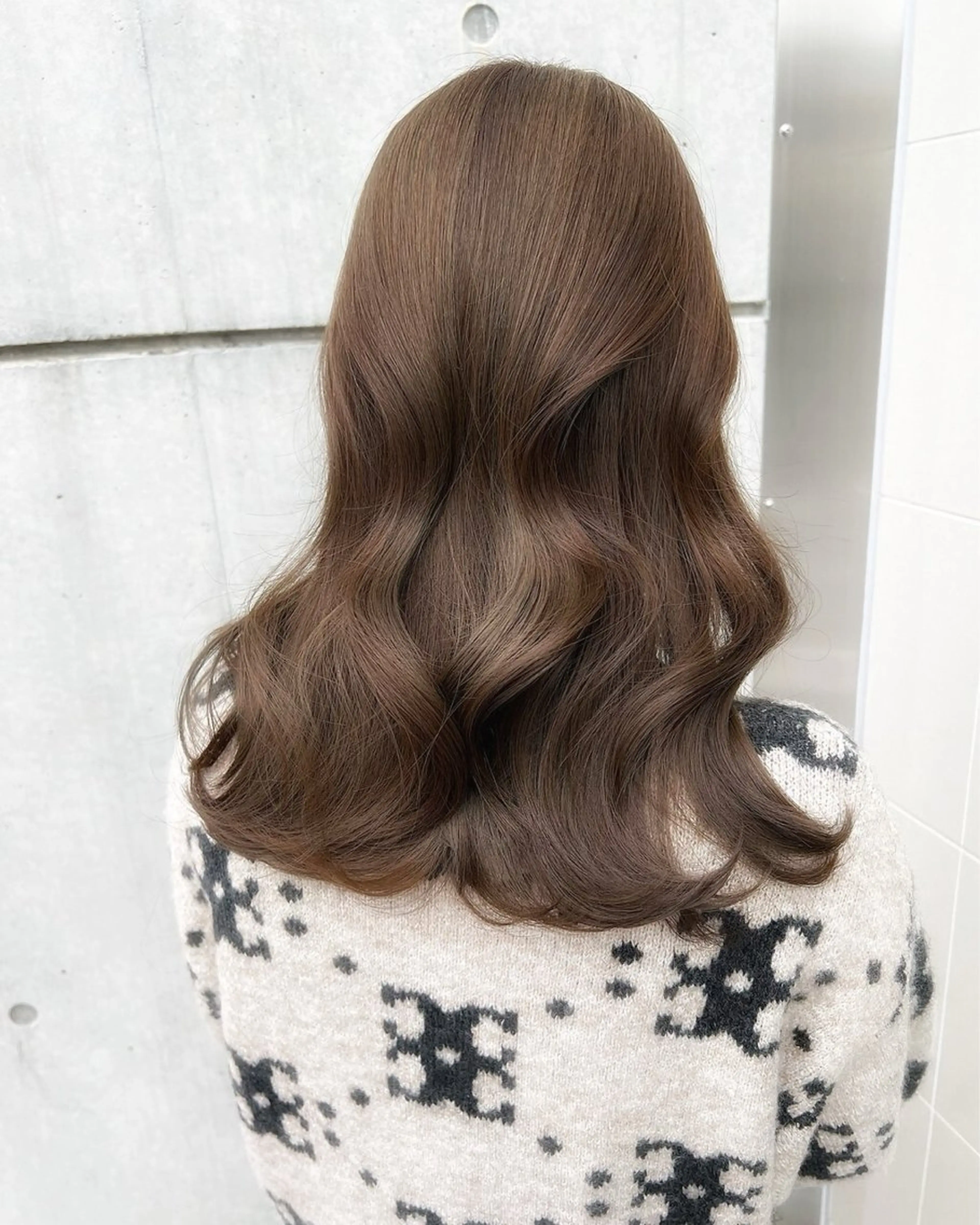 ロング カラー ベージュカラー ブリーチ 透明感カラー ダブルカラー ブリーチなしカラー ヘアカラー ブリーチなし/カラー 専門店ASOBIのヘアスタイル