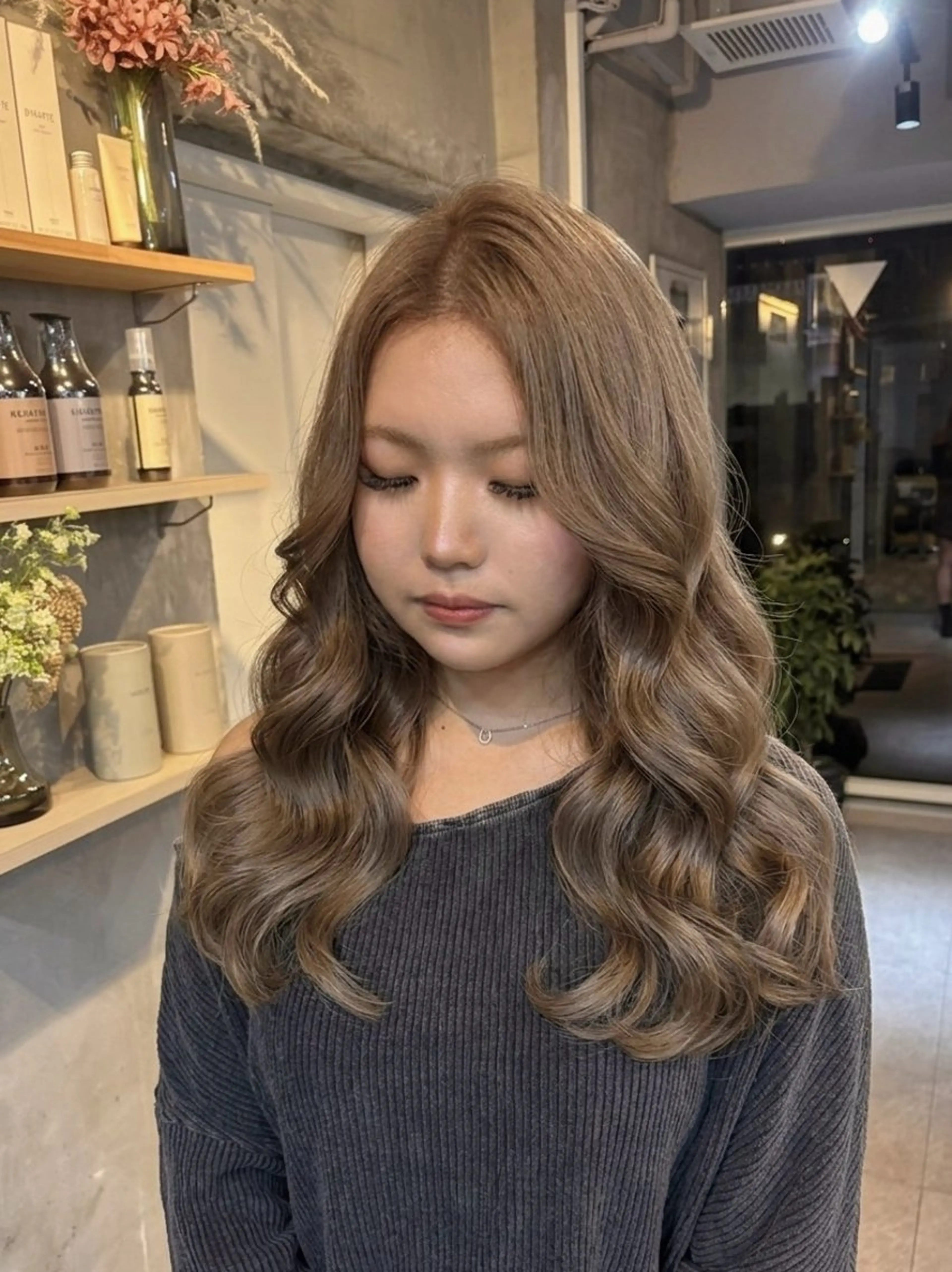 ロング カラー ヘアカラー トリートメント 心斎橋難波/カラー ココロのヘアスタイル