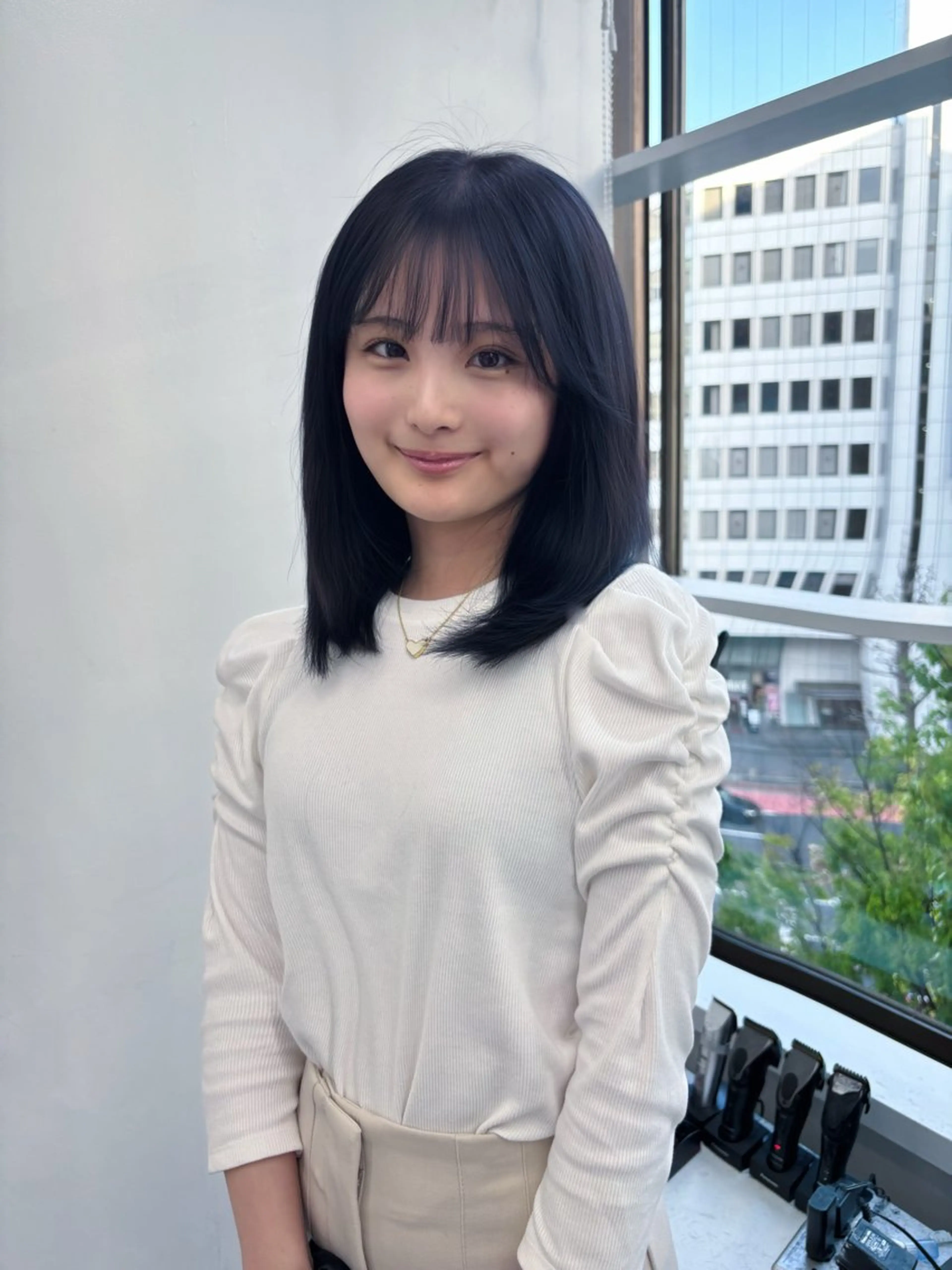 ミディアム 🩵透明感艶髪 縮毛矯正masa🩵のヘアスタイル