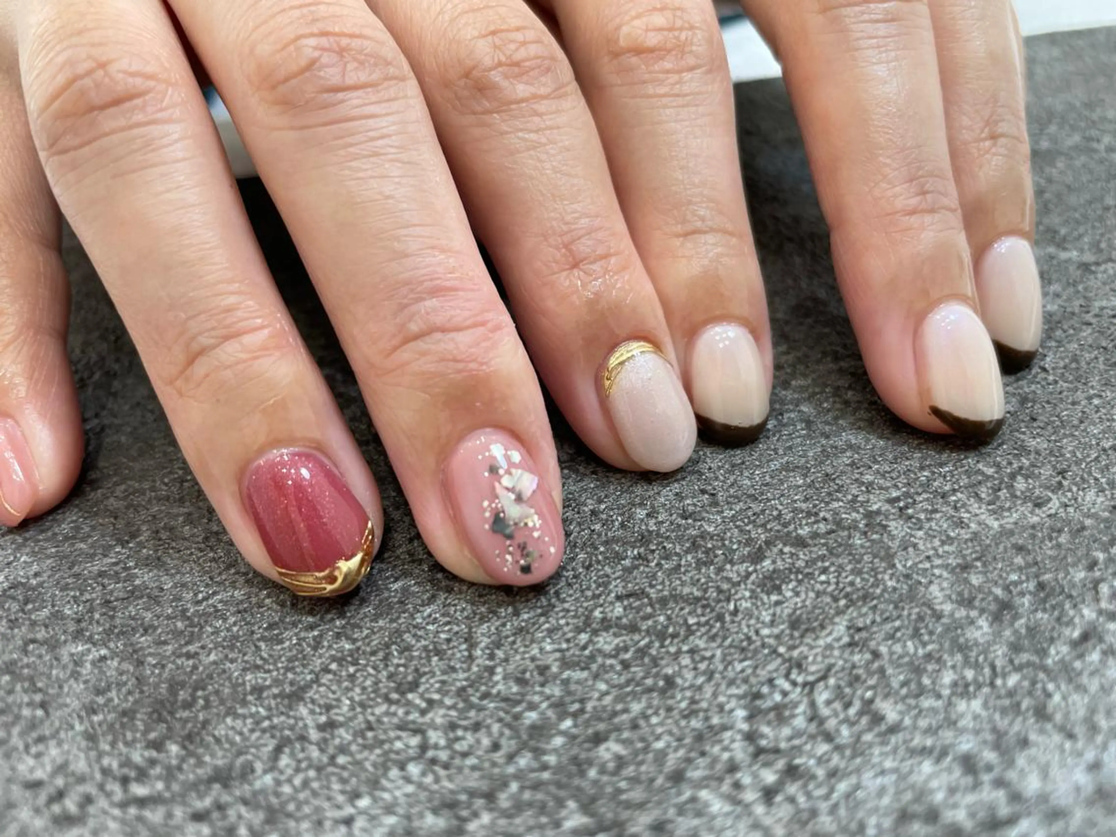 ネイル ピンク ハンドネイル maison de charme Beauté所属・Beaute IORIのネイルデザイン