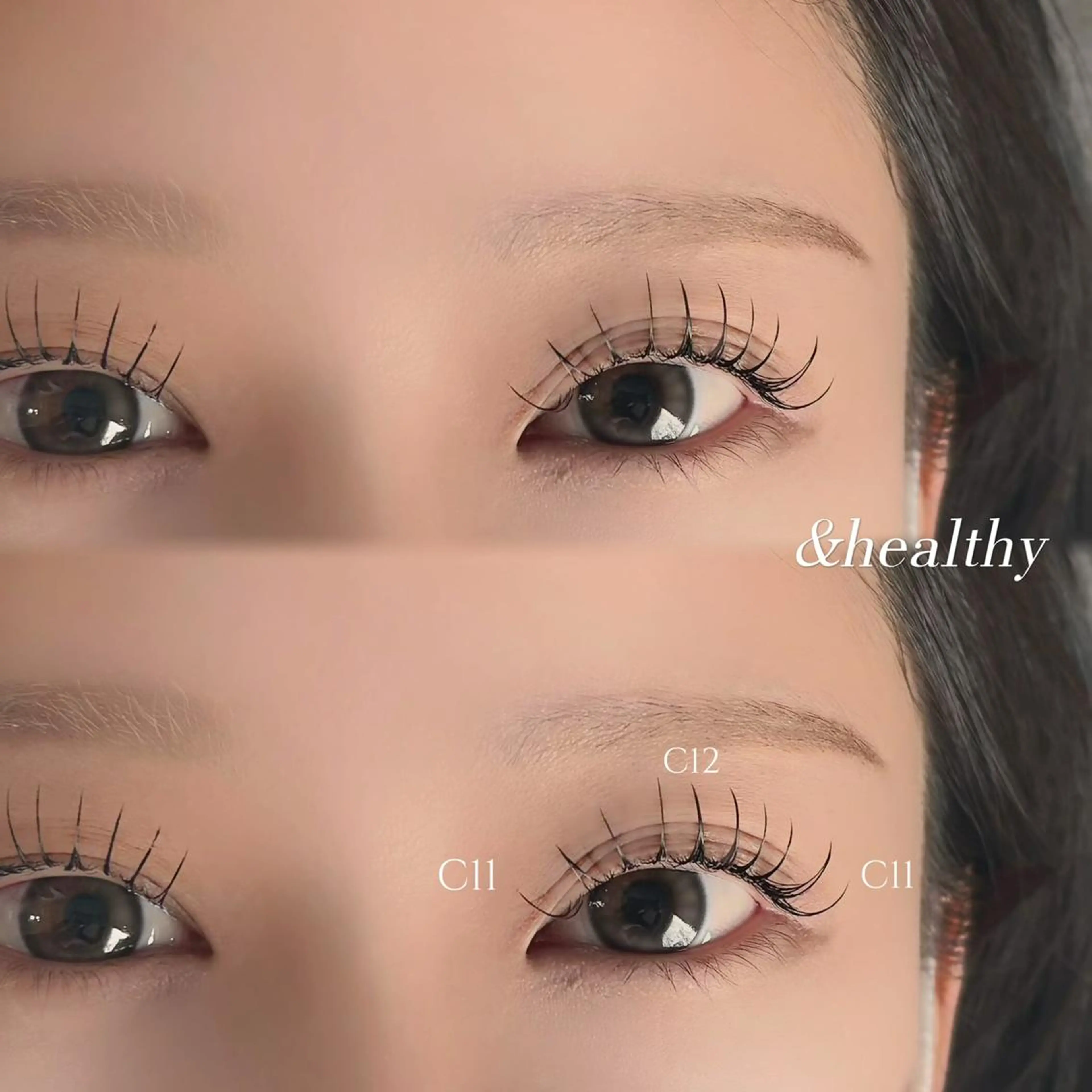 マツエク・マツパ F room UMEDAのマツエク・マツパデザイン