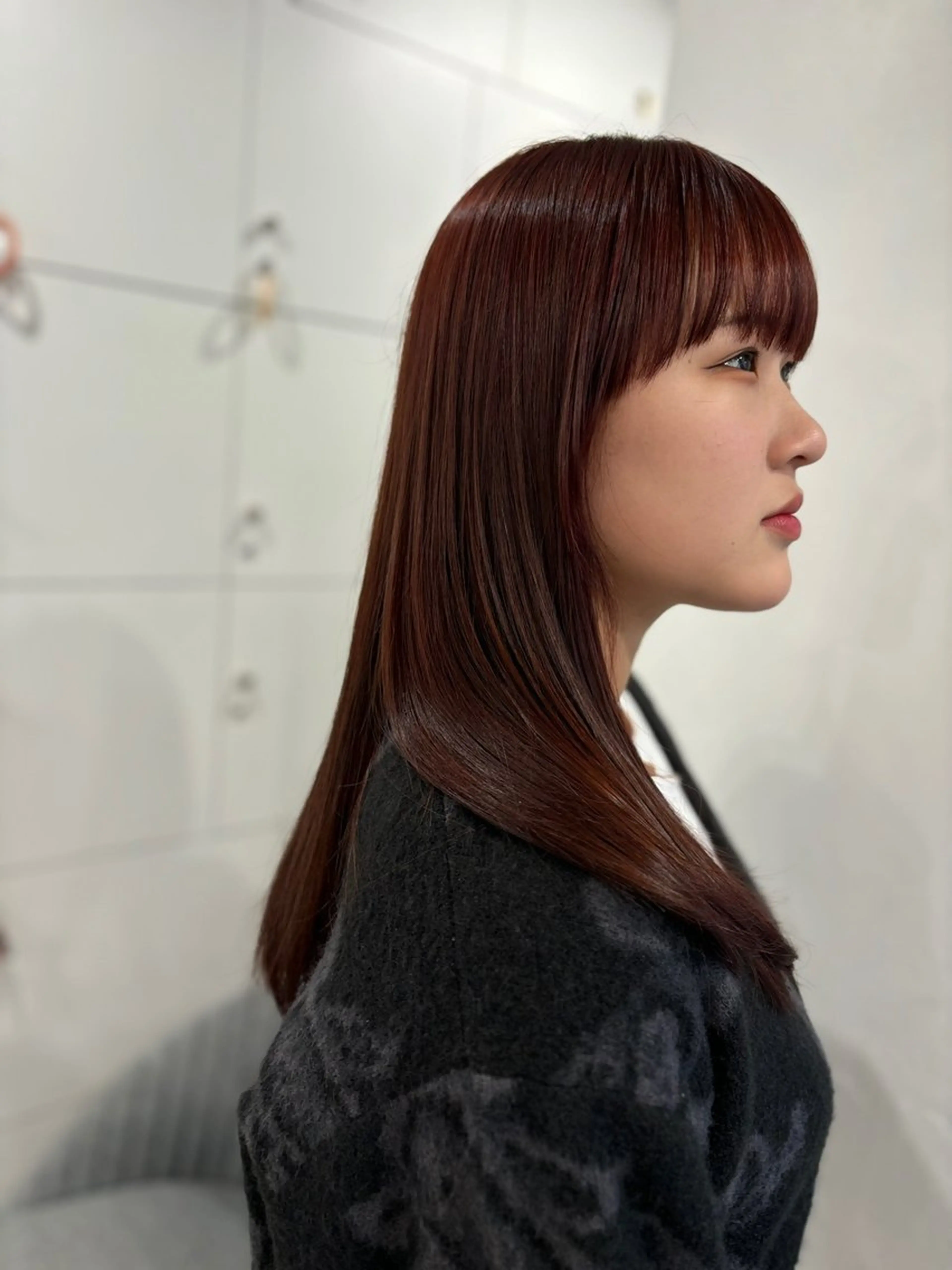 カット＋ブリーチなしダブルカラー＋トリートメントの写真