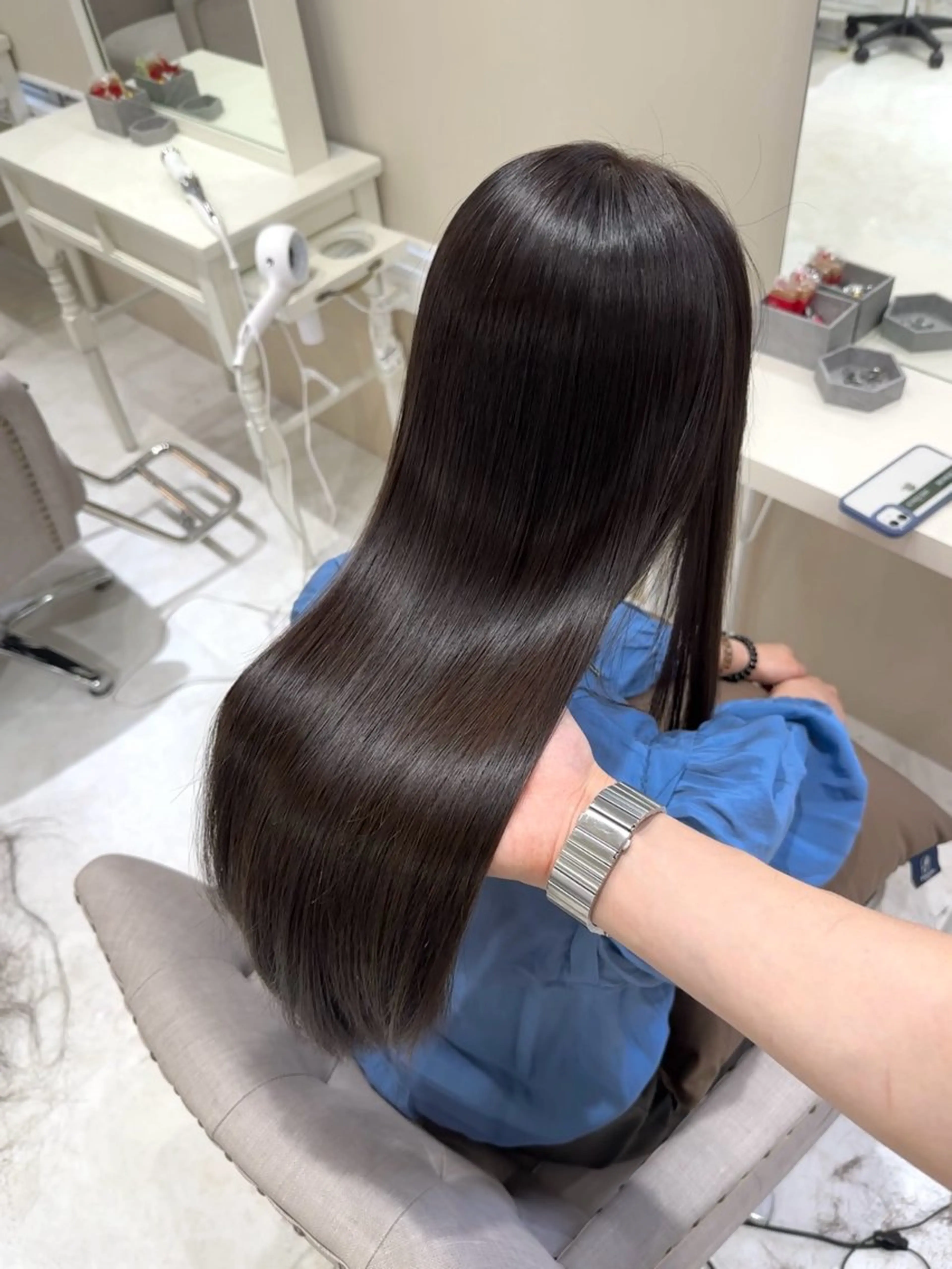 ロング 縮毛矯正 カット 縮毛矯正 トリートメント 髪質改善× ブリーチなしyutoのヘアスタイル