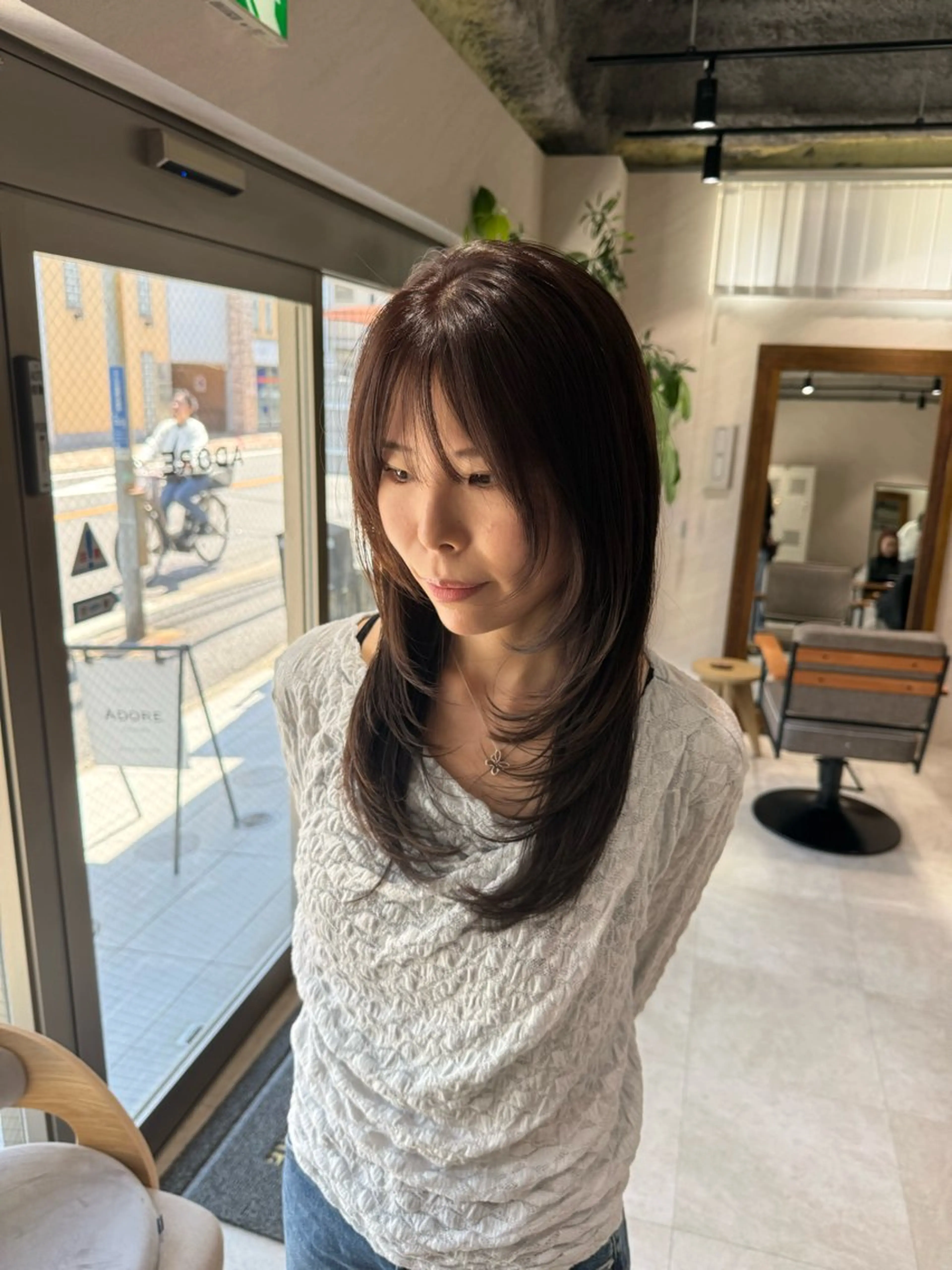 ロング カット ヘアカラー トリートメント レイヤーカット🫧 ／髪質改善✨TOWAのヘアスタイル