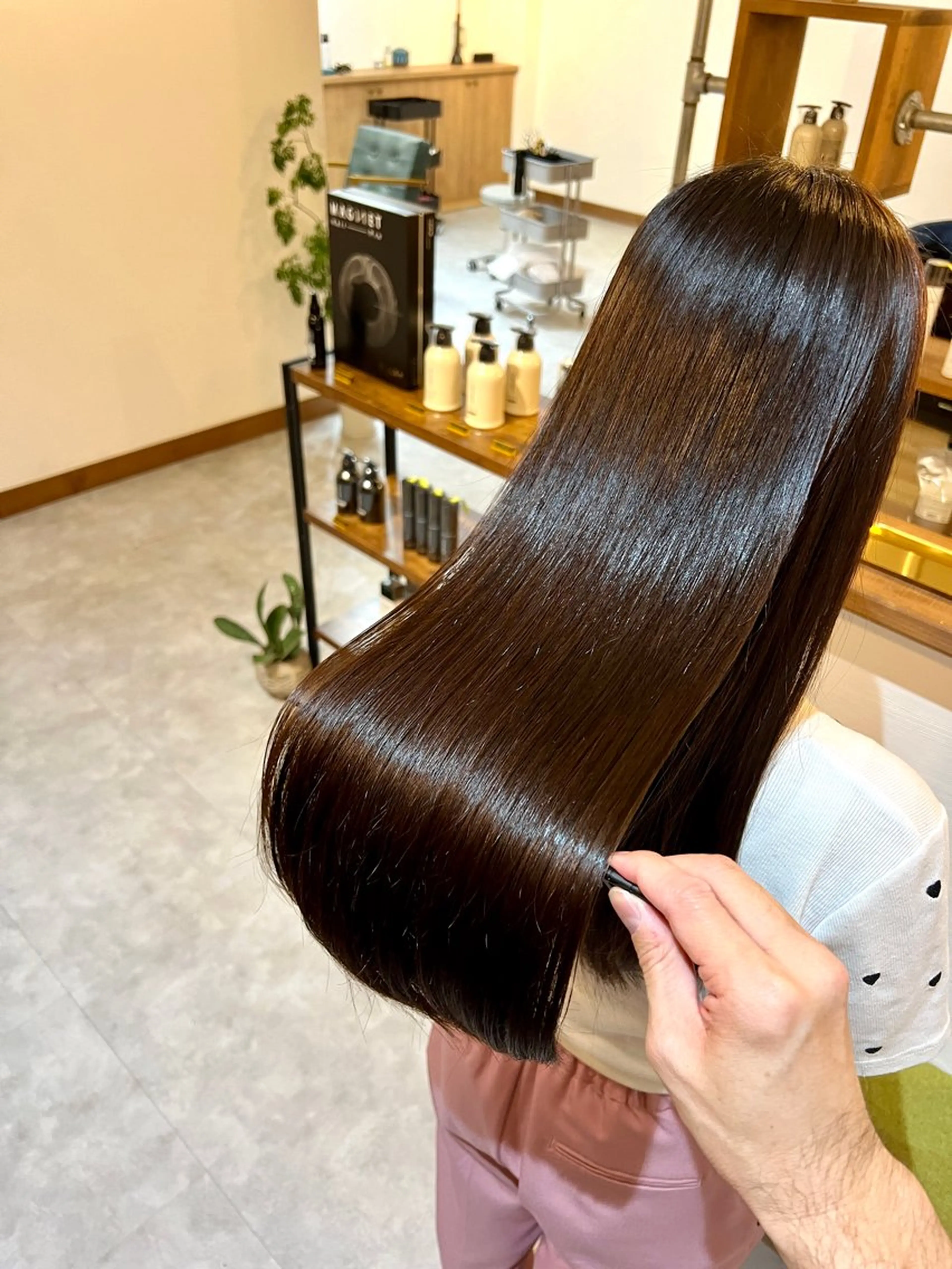 ロング Jyue-ru／北谷 /縮毛矯正/髪質改善のヘアスタイル