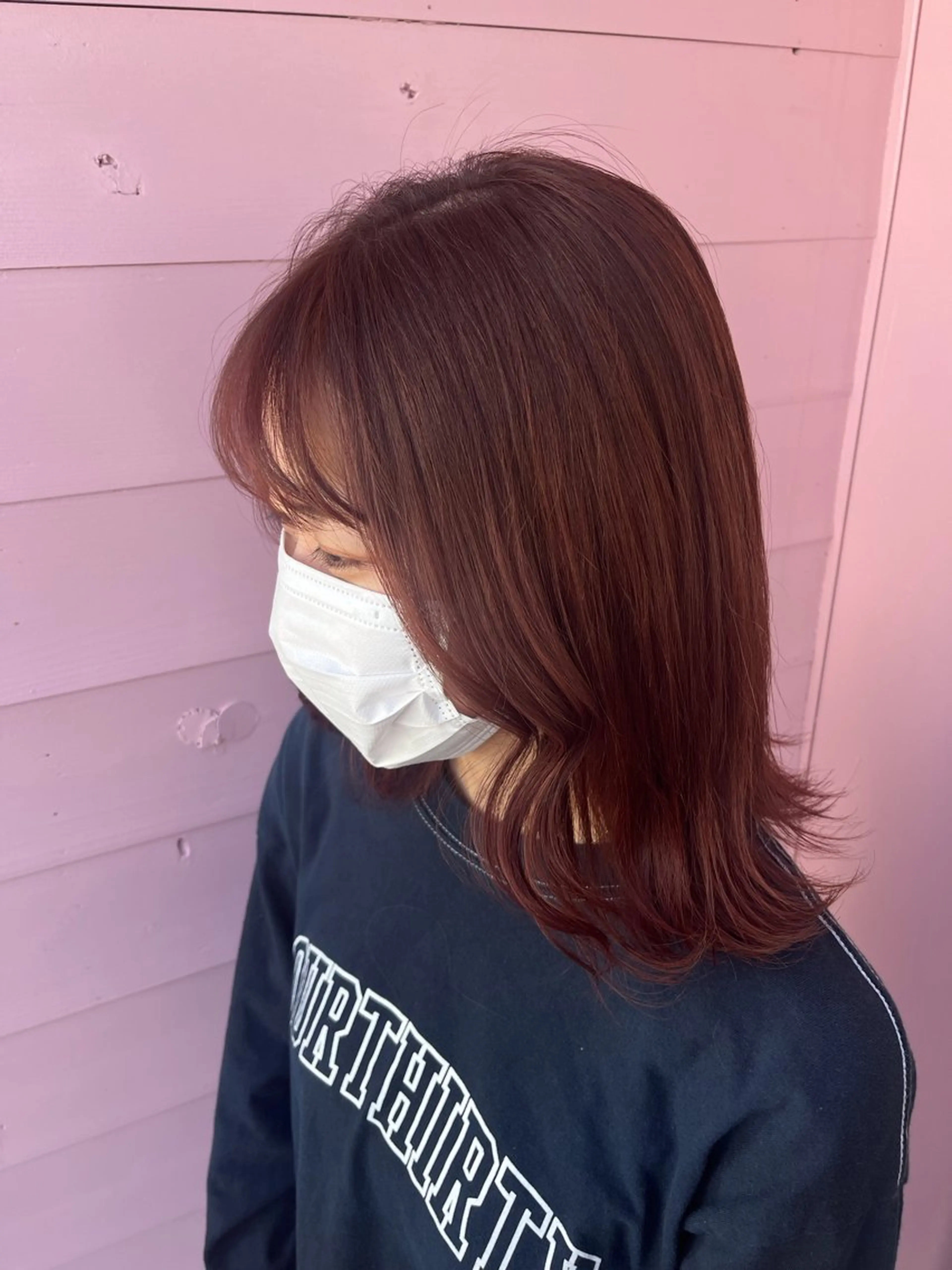 ミディアム カラー ボルドーカラー ブラウンカラー .5 by SOLEIL藤沢店のヘアスタイル