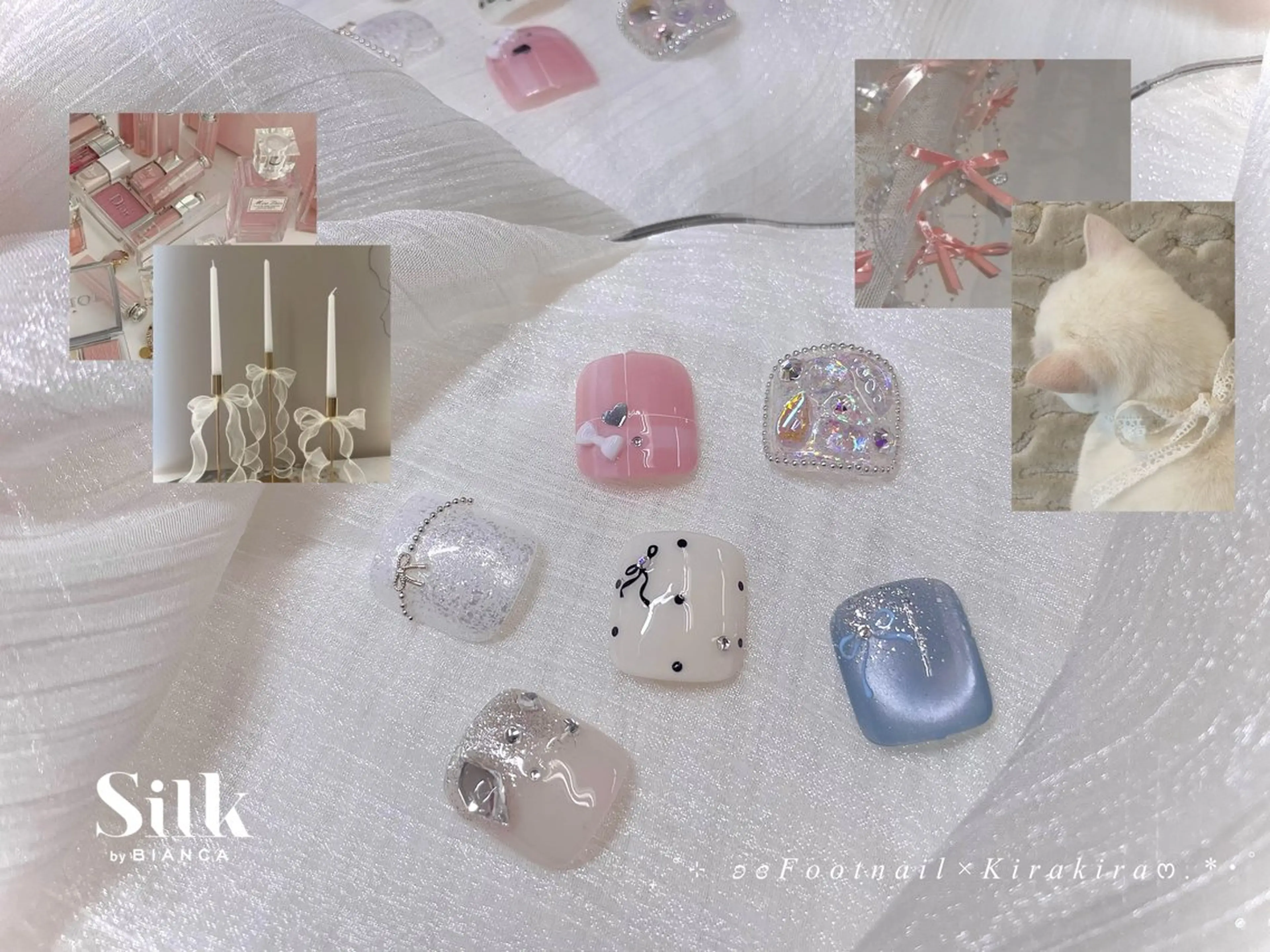 ネイル フットネイル Silk by Bianca かっちのネイルデザイン