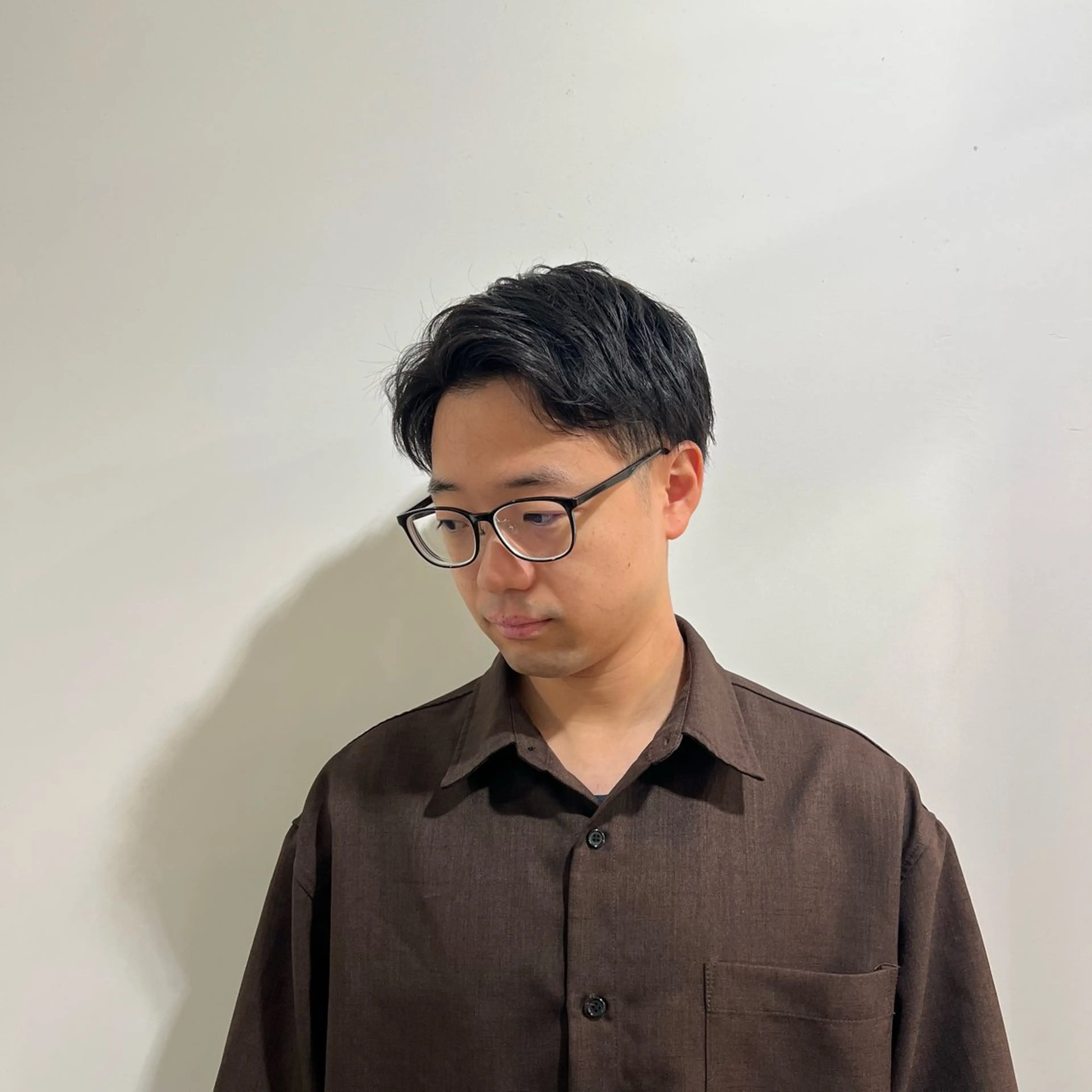 メンズ ワタナベ モカ🦢ダブルカラーのヘアスタイル