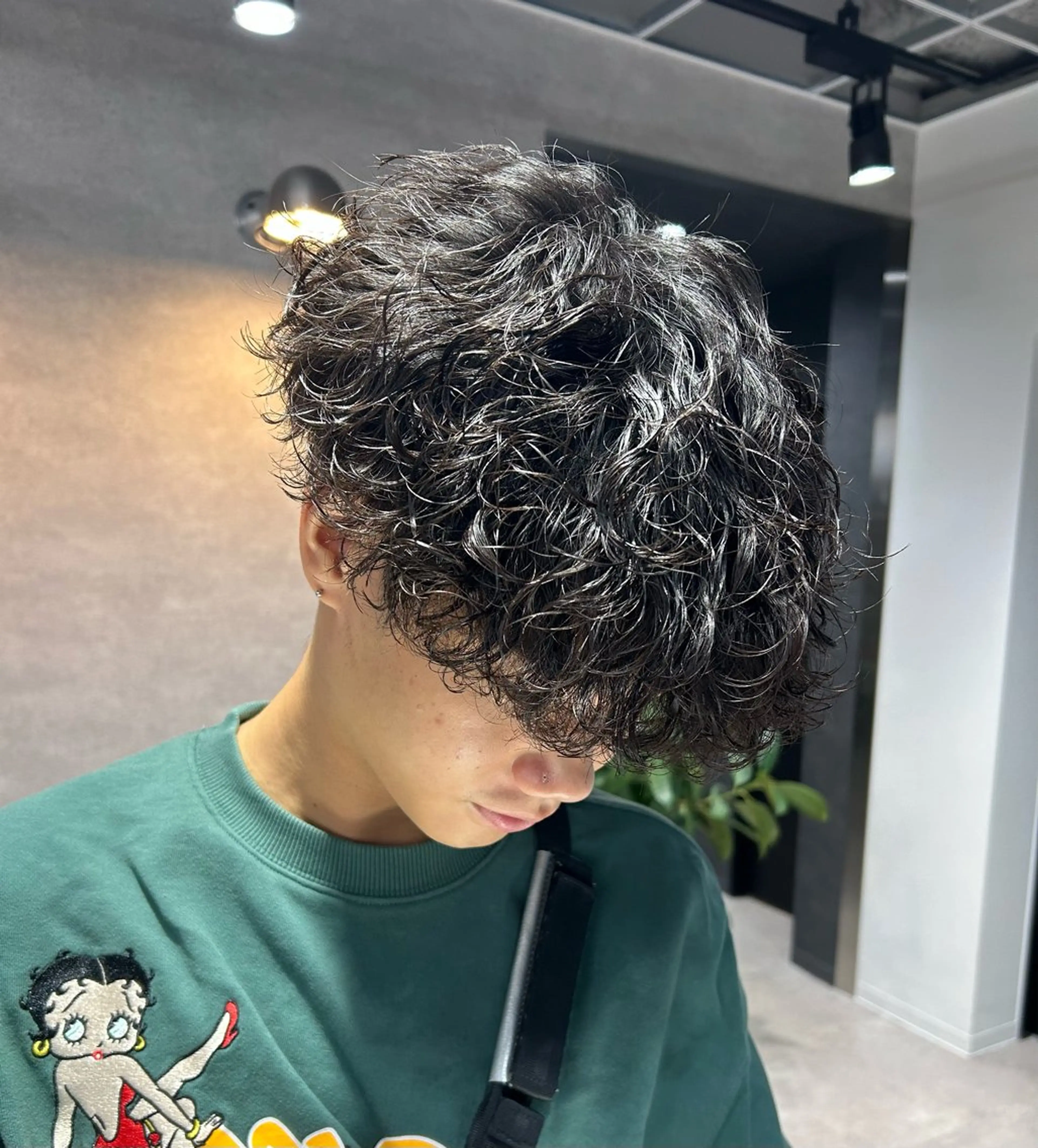 パーマ メンズ カット パーマ トリートメント ヘッドスパ ヘアセット イケメン製造機 🔥上原沙羅🔥のヘアスタイル