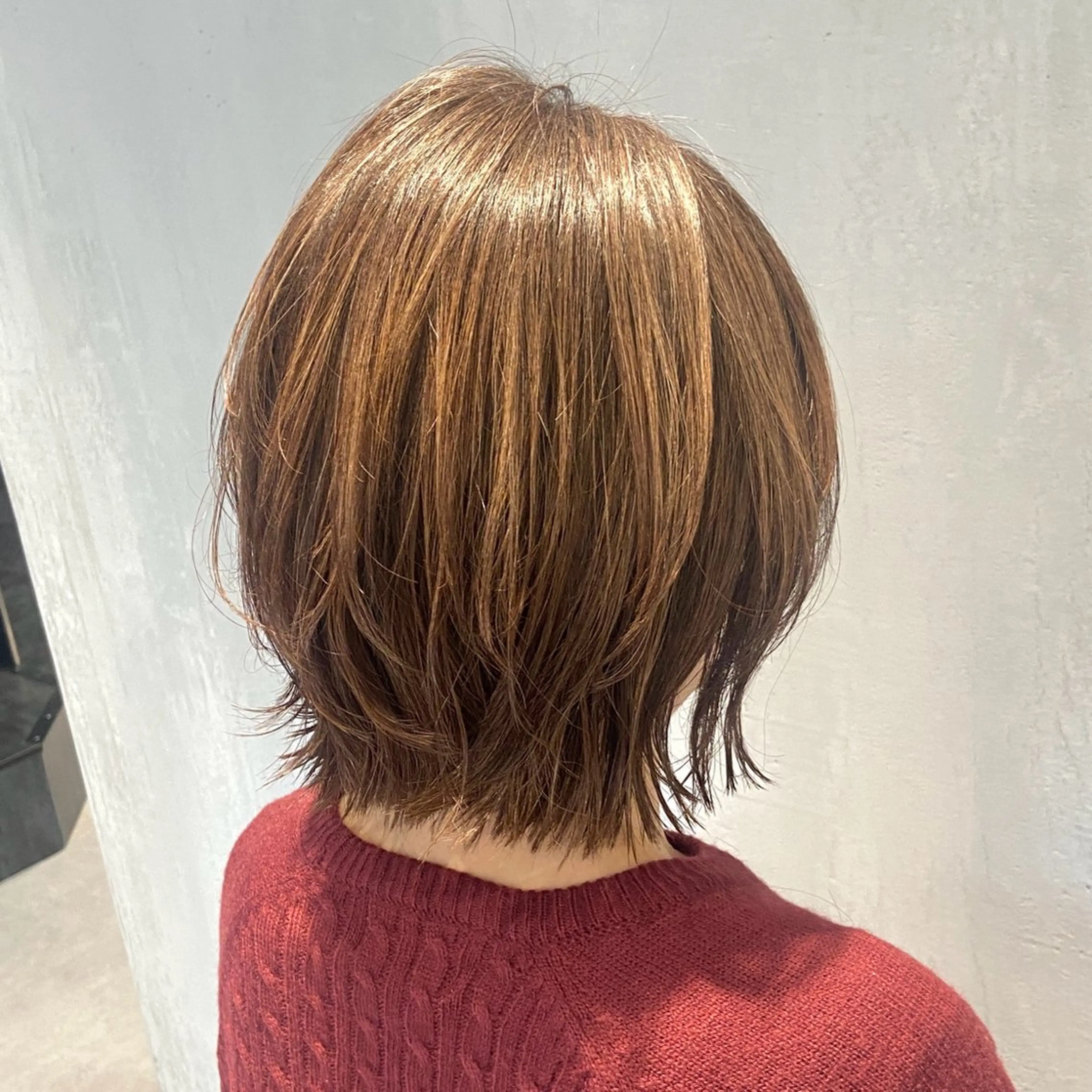 ミディアム カラー ハイライトカラー ハイライト カット ヘアカラー DX SHARE SALON所属・matka白髪ぼかし 大人ヘア/KEIKOのヘアスタイル