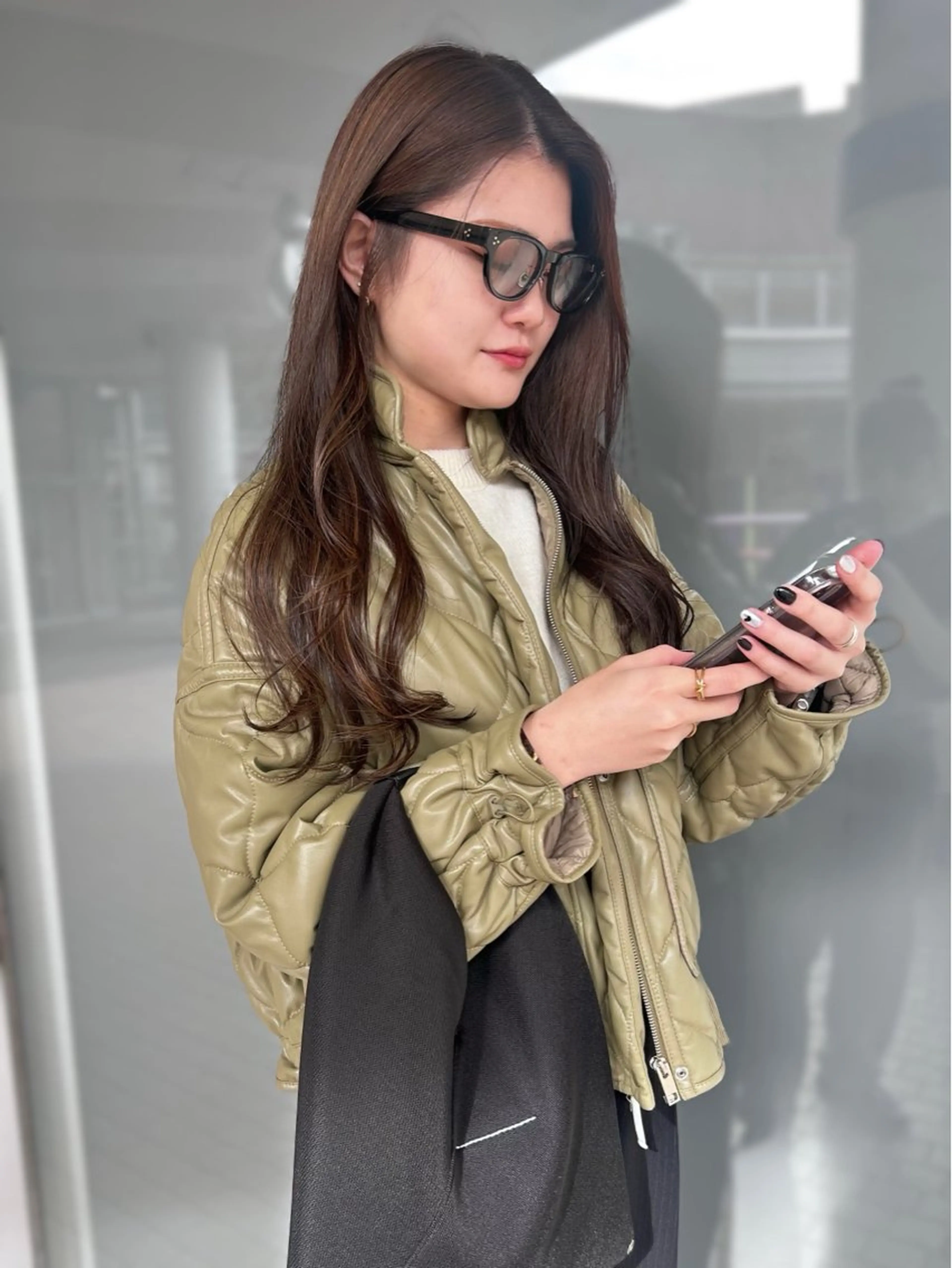 カラー 透明感カラー オリーブカラー ♡ktwoかな /透明感カラーのヘアスタイル