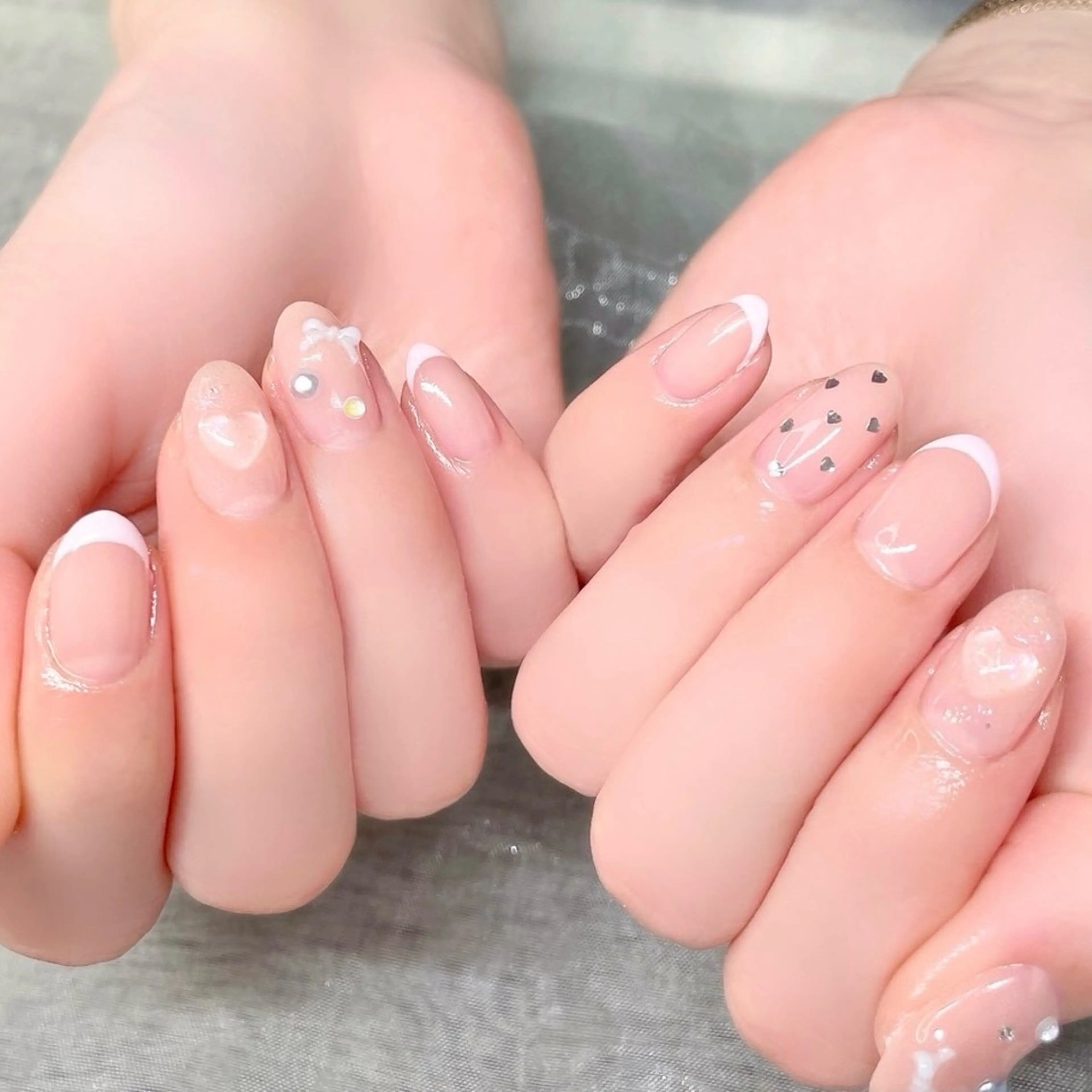 ネイル ストーンネイル ハンドネイル Nailist suzuのネイルデザイン