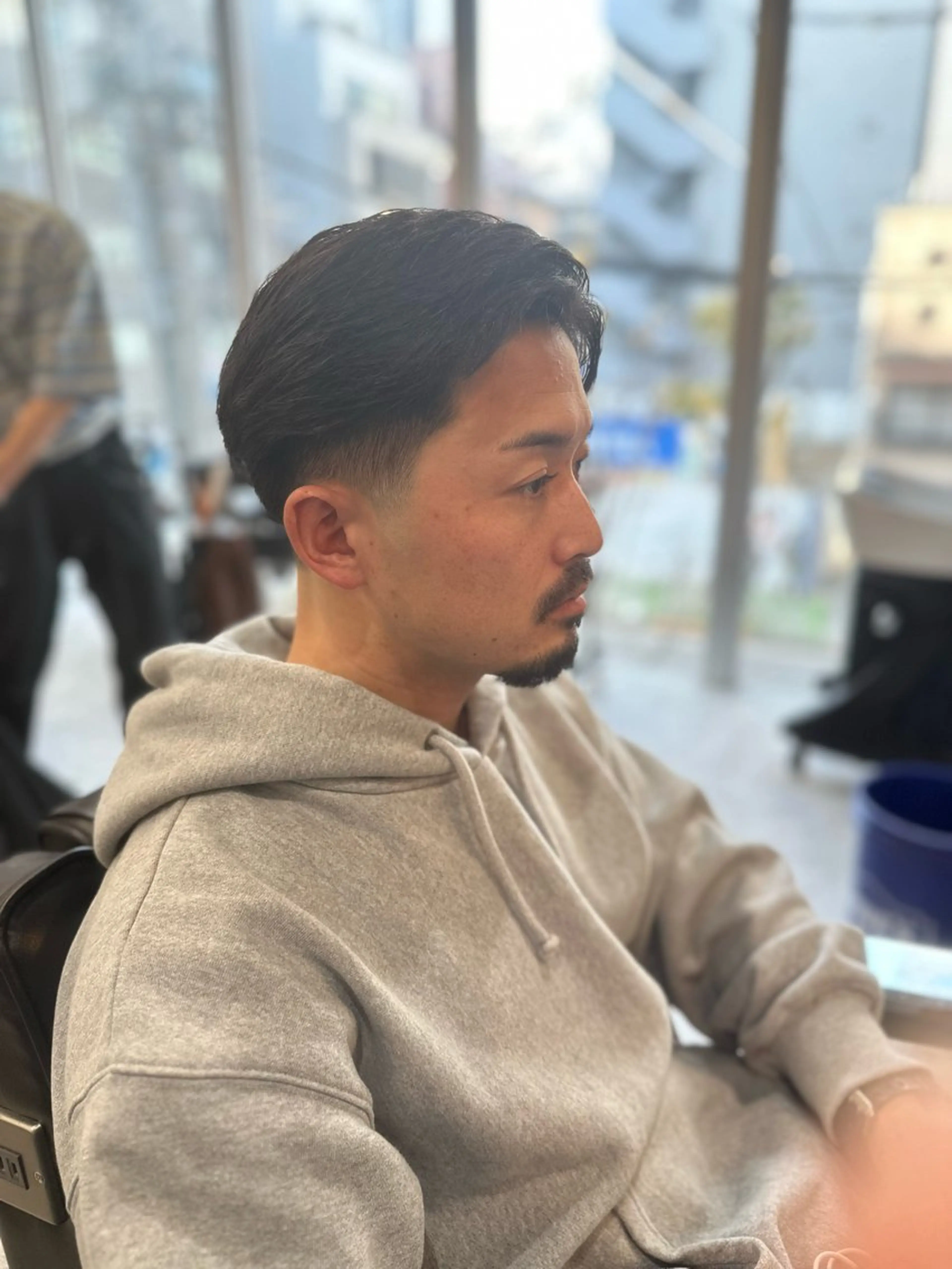 ミディアム メンズ ミディアムパーマ メンズパーマ I-CON#blue所属・池袋/FADE /メンズカットのヘアスタイル