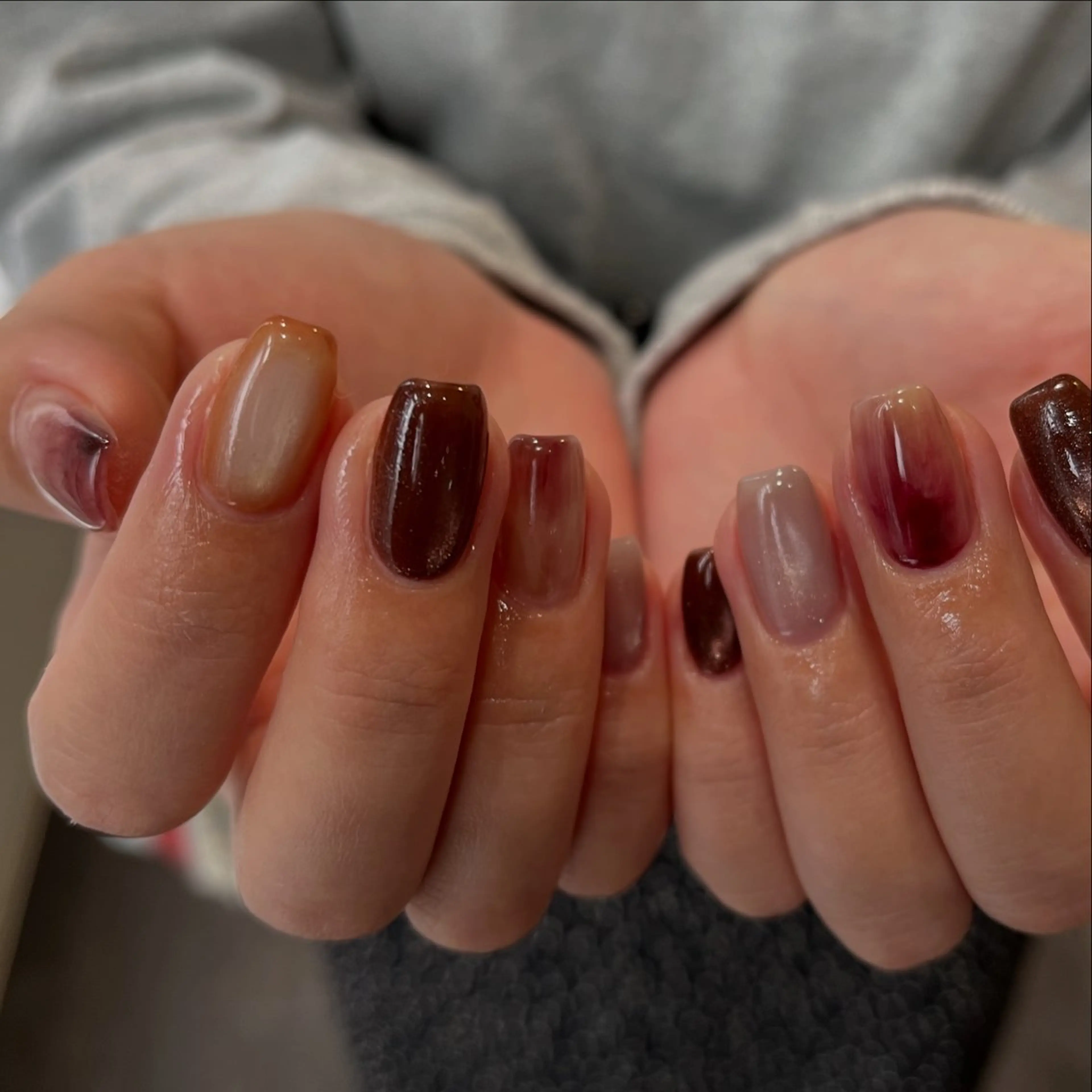 ネイル ニュアンスネイル Yarm As Etelのネイルデザイン