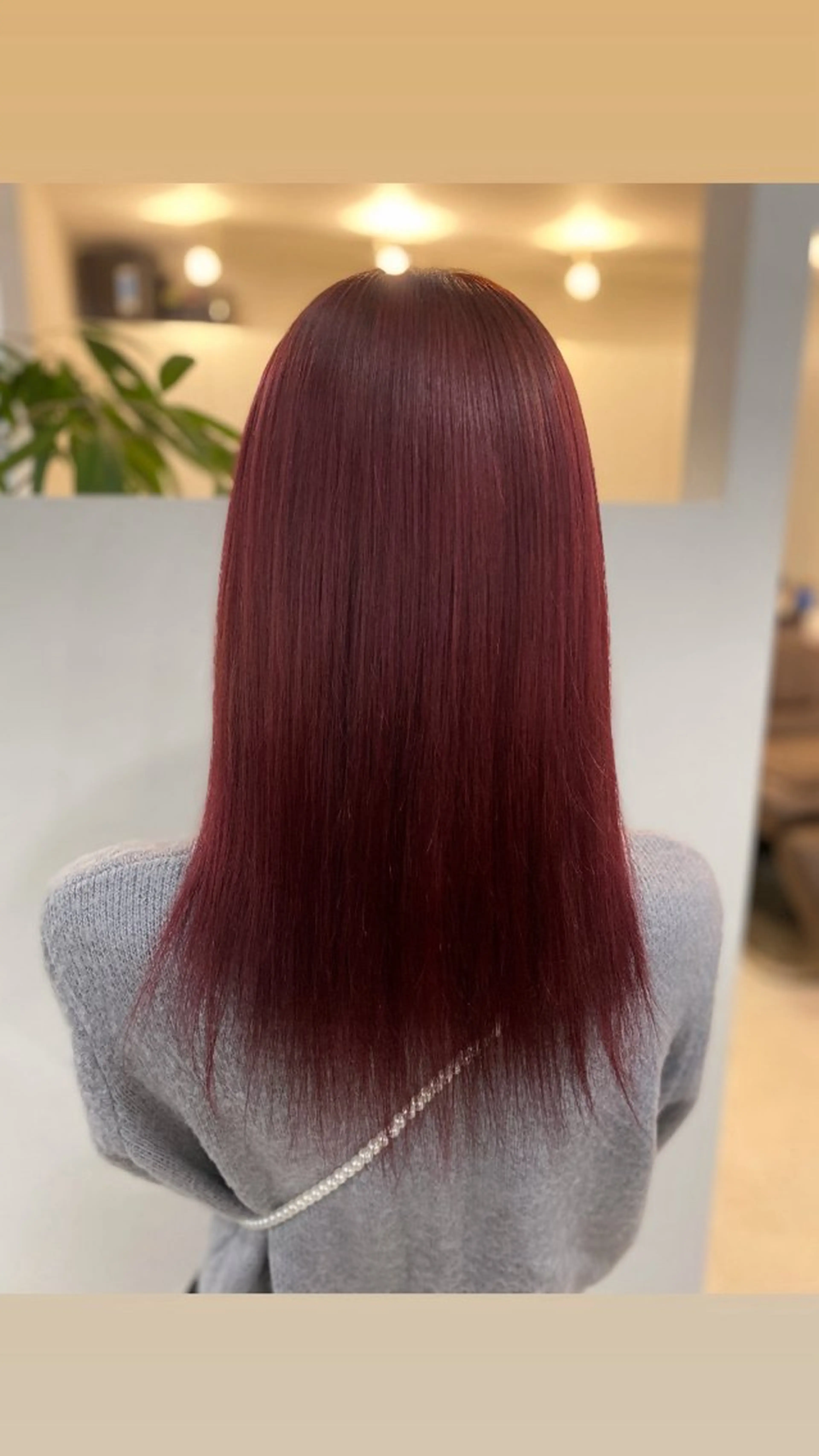 セミロング ヘアカラー トリートメント Yurika /グランディールのヘアスタイル