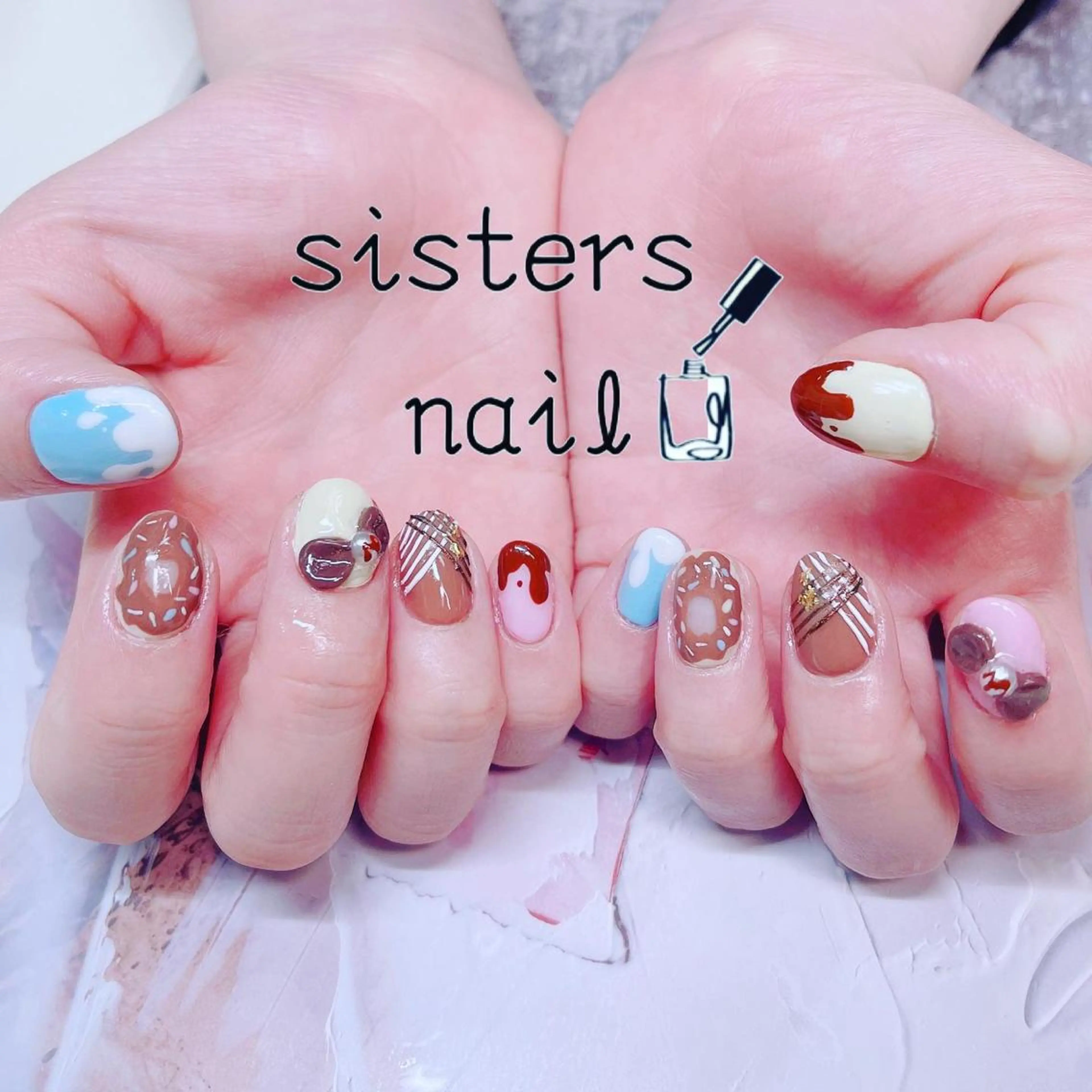 ネイル アートネイル ハンドネイル ハンドケア sisters nail.fのネイルデザイン