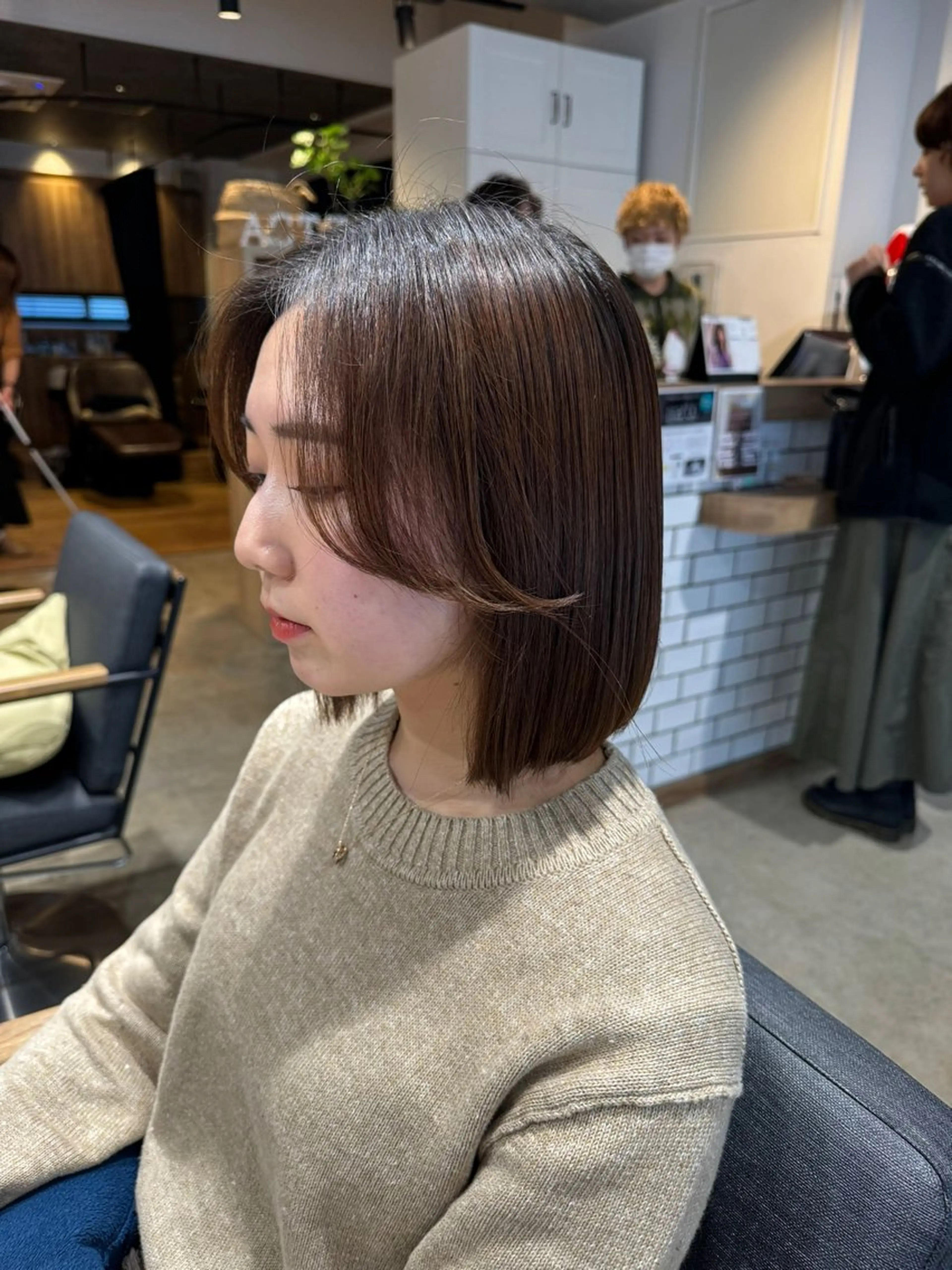 ショート ボブ カット レイヤー/大人ボブ 渡邉【日吉美容室】のヘアスタイル