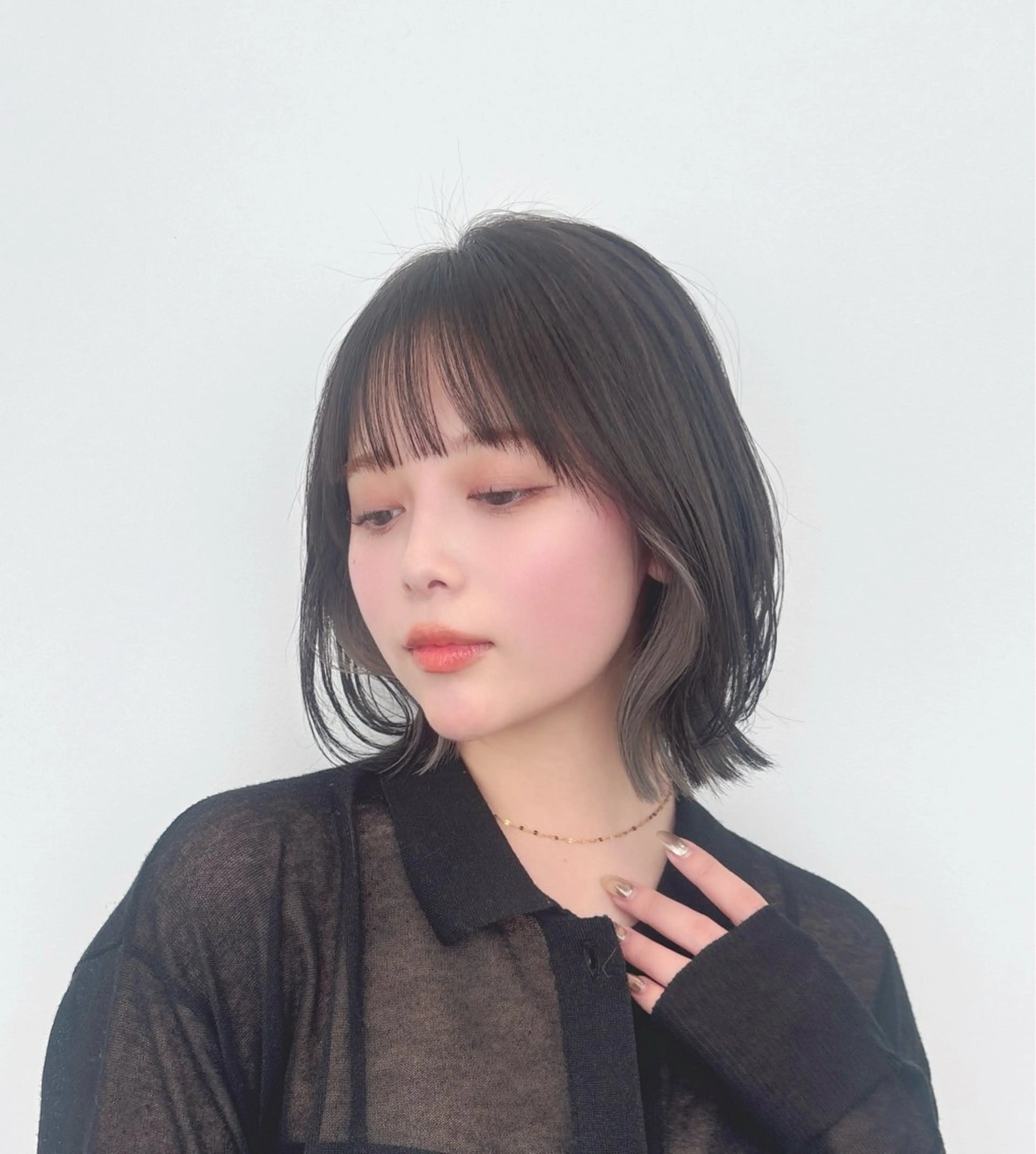 ミディアム カラー ボブ くびれヘア カット ヘアカラー トリートメント 🍀本格ヘッドスパ 👑髪質改善🍀英司のヘアスタイル